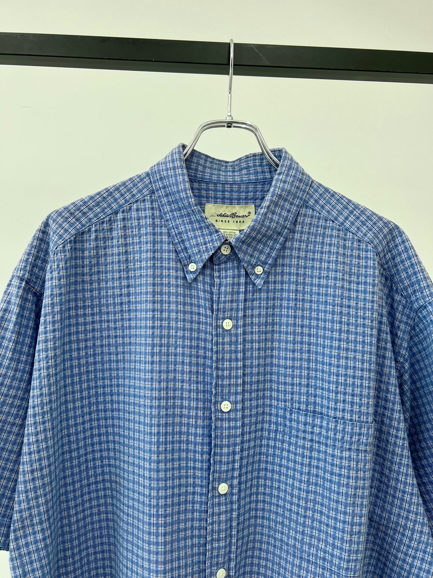 90's Eddie Bauer seersucker shirt