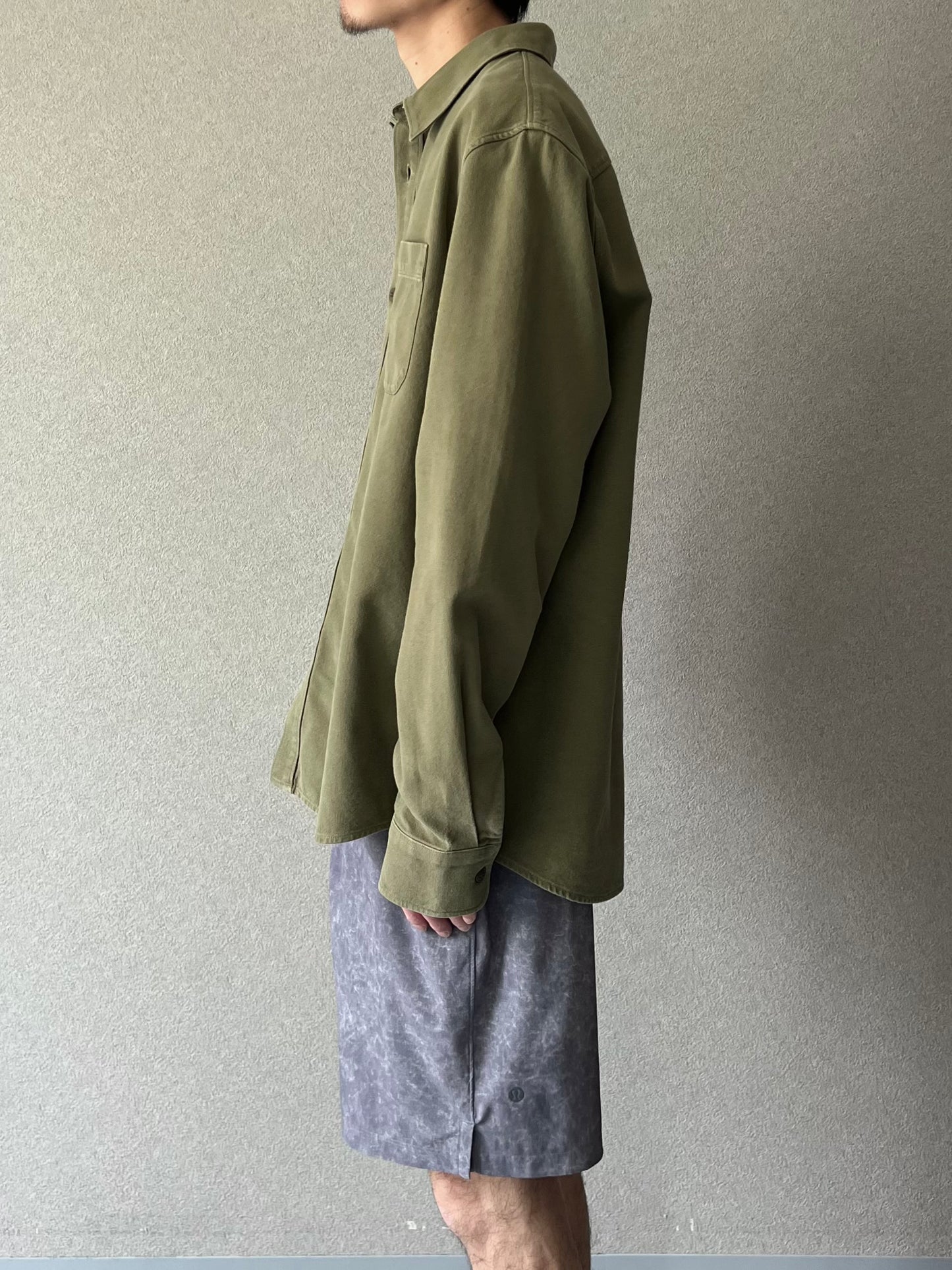 00's A.P.C. cotton x linen shirt