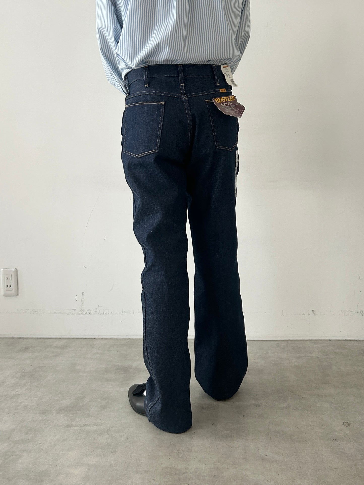 90's RUSTLER denim pants "DEAD STOCK"