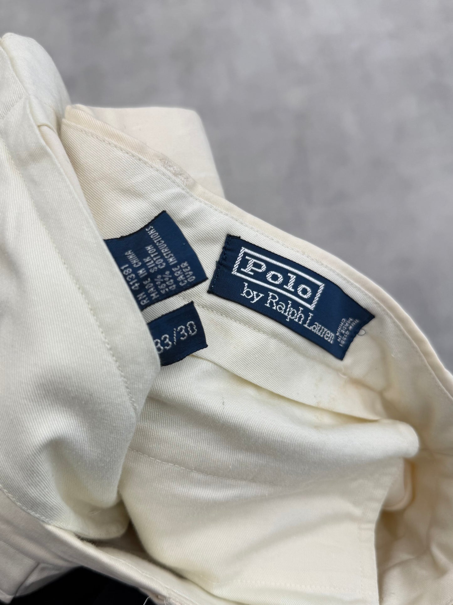 90's〜 Polo Ralph Lauren silk × cotton slacks