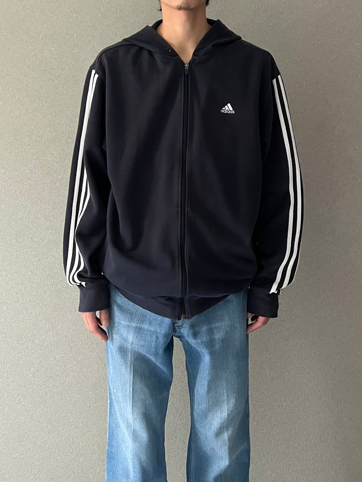 00's adidas zipup sweat hoodie