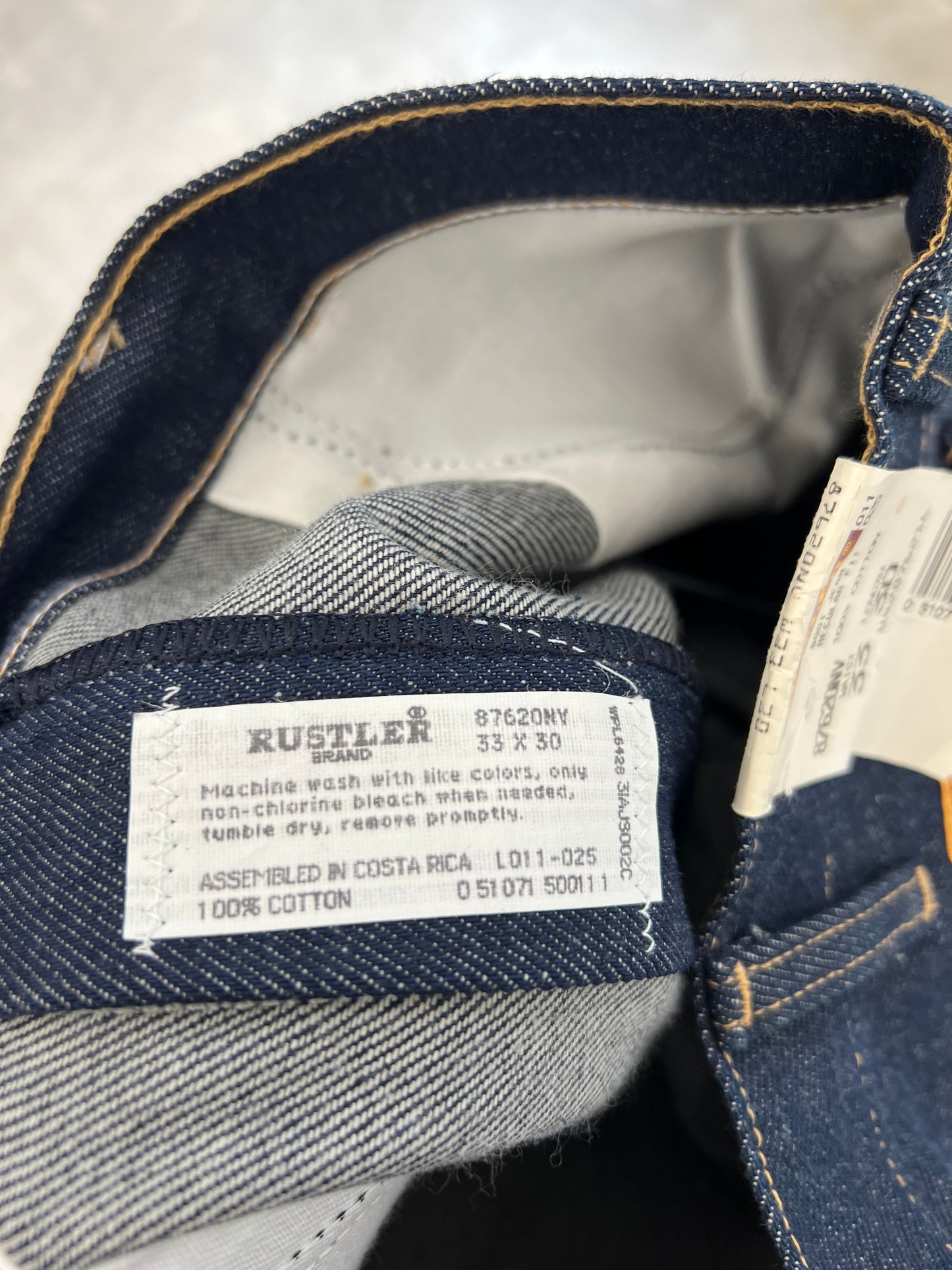 90's RUSTLER denim pants "DEAD STOCK"