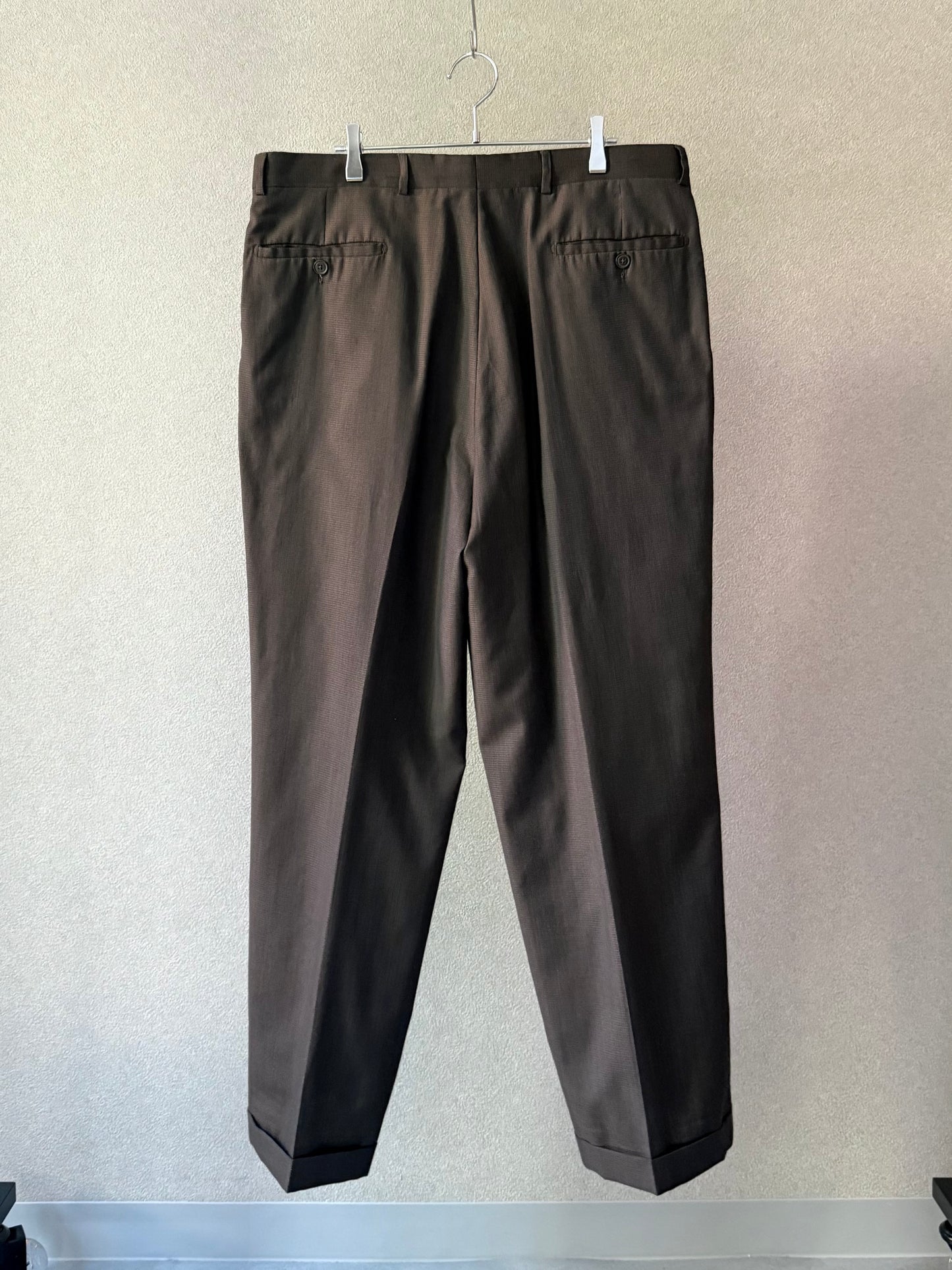 00's PRONT UOMO wool slacks "Made in ITALY"