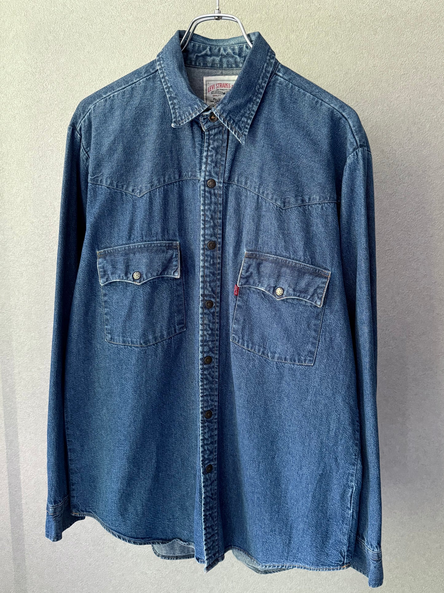 80's Levi's denim western shirt