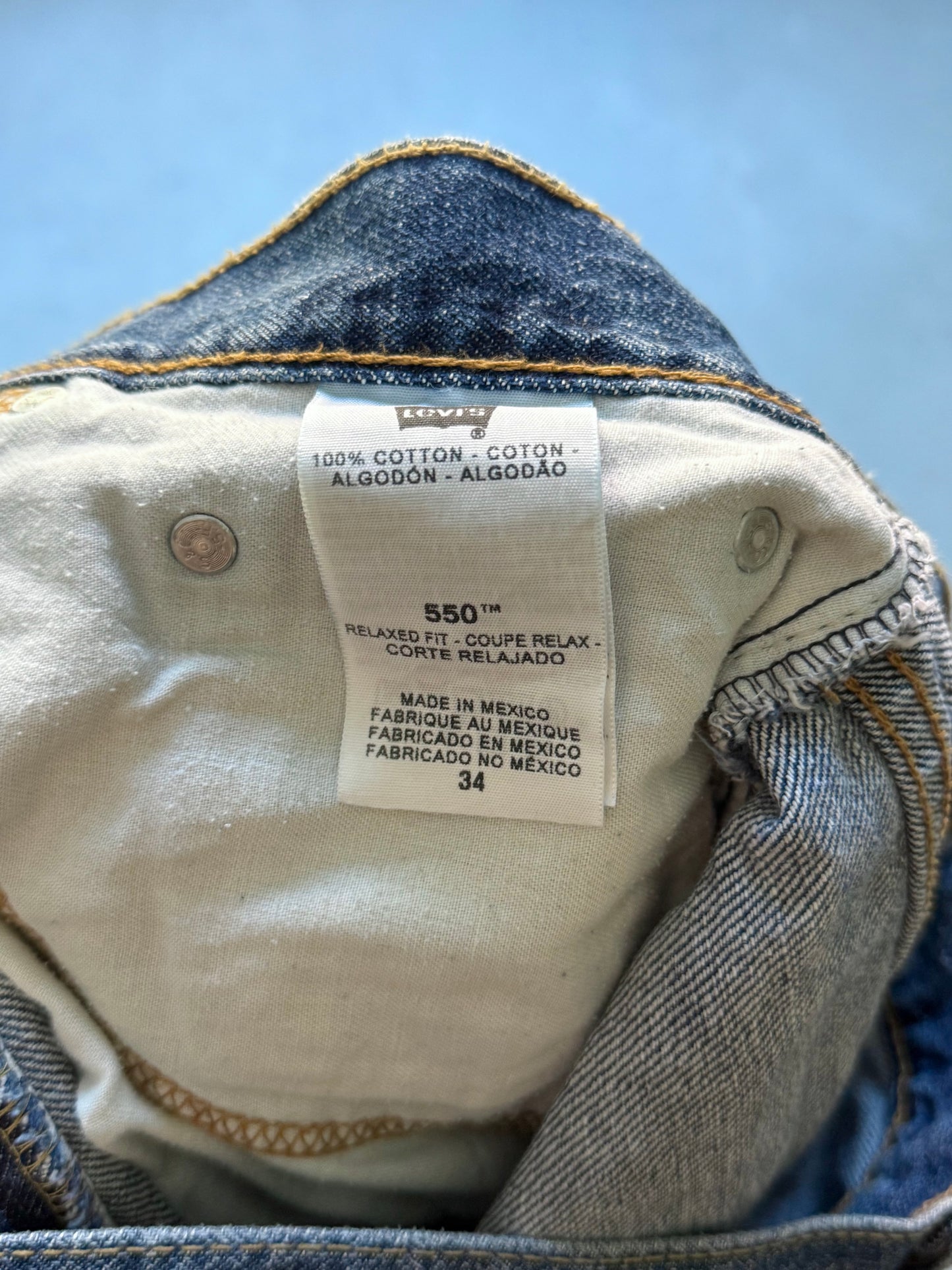 00's Levi's 550 denim shorts