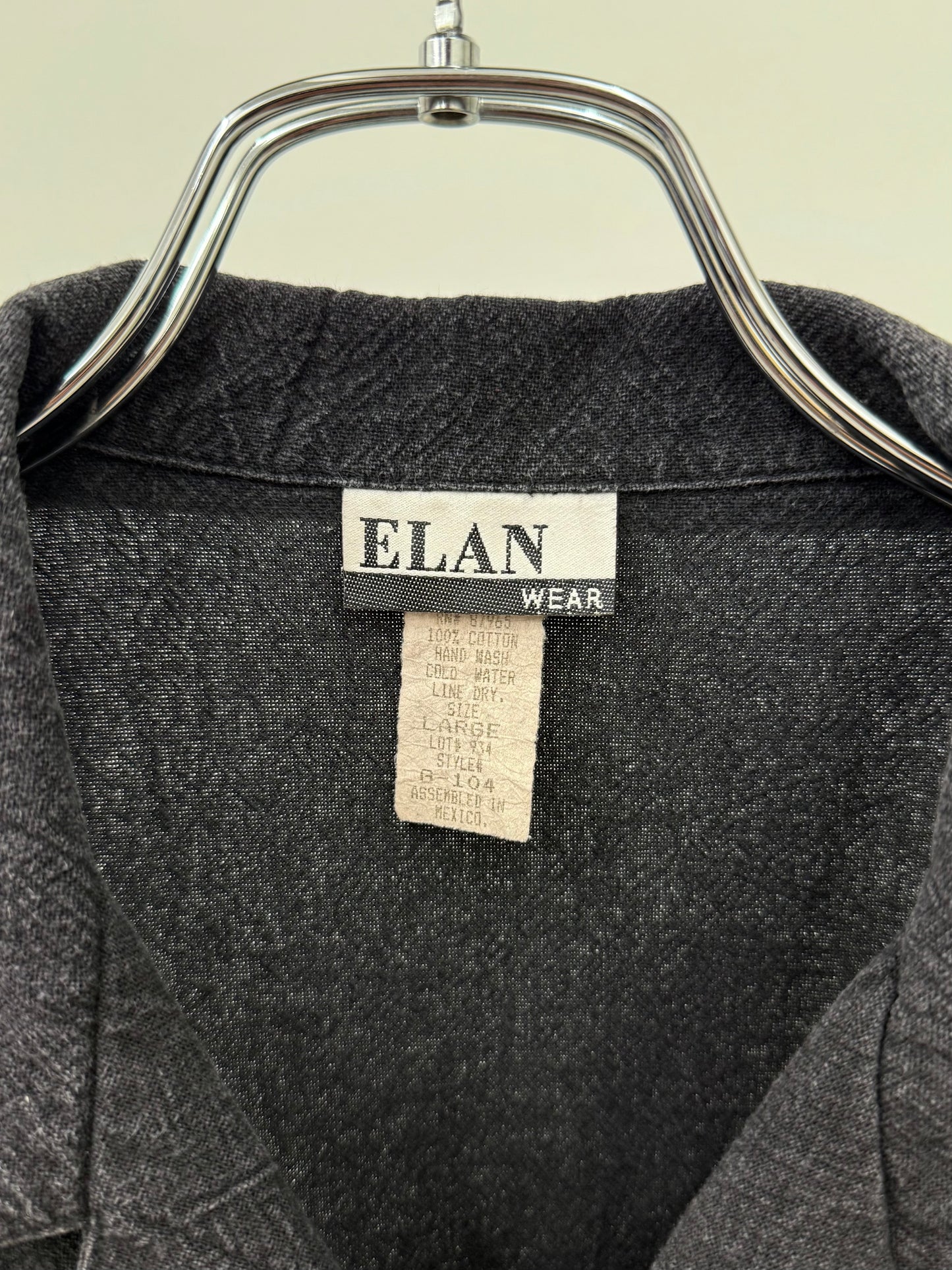 90's ELAN WEAR open collar shirt
