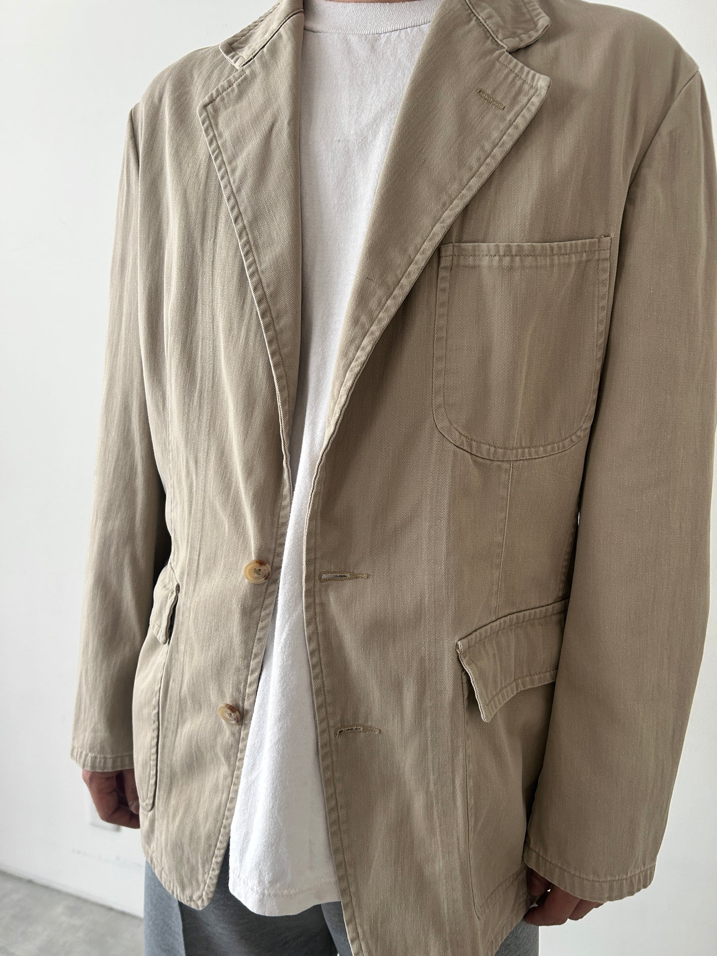 90's Polo Ralph Lauren cotton tailored jacket "Made in USA"