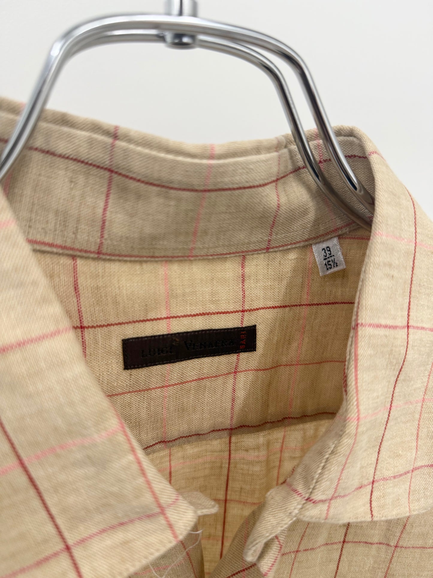 00's LUIGI VENAFRA S/S linen shirt