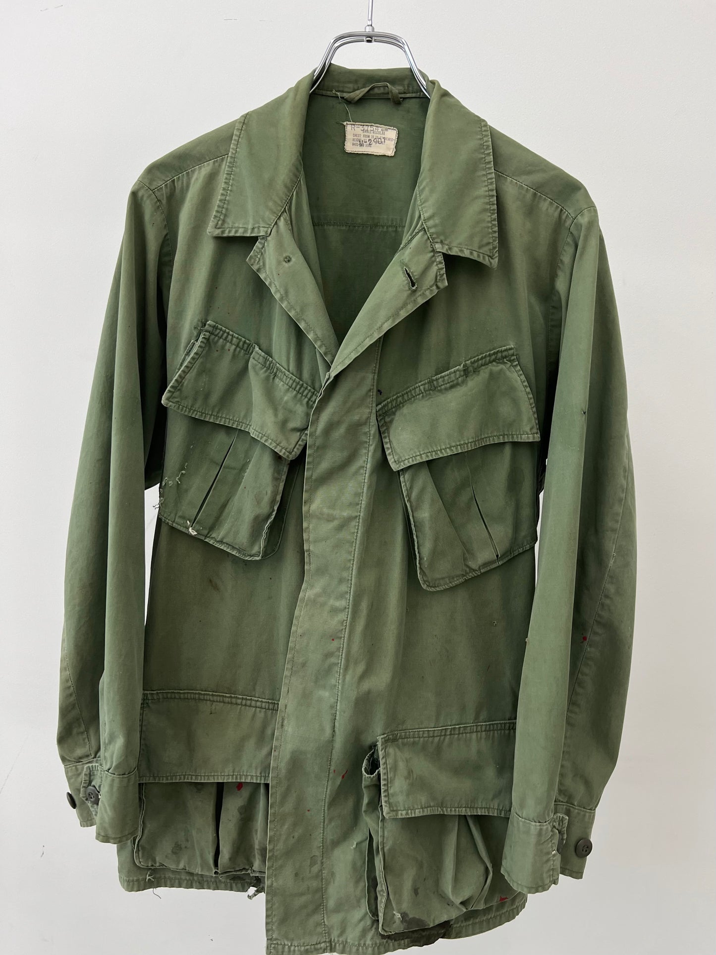 60's US.ARMY jungle fatigue jacket "3rd"