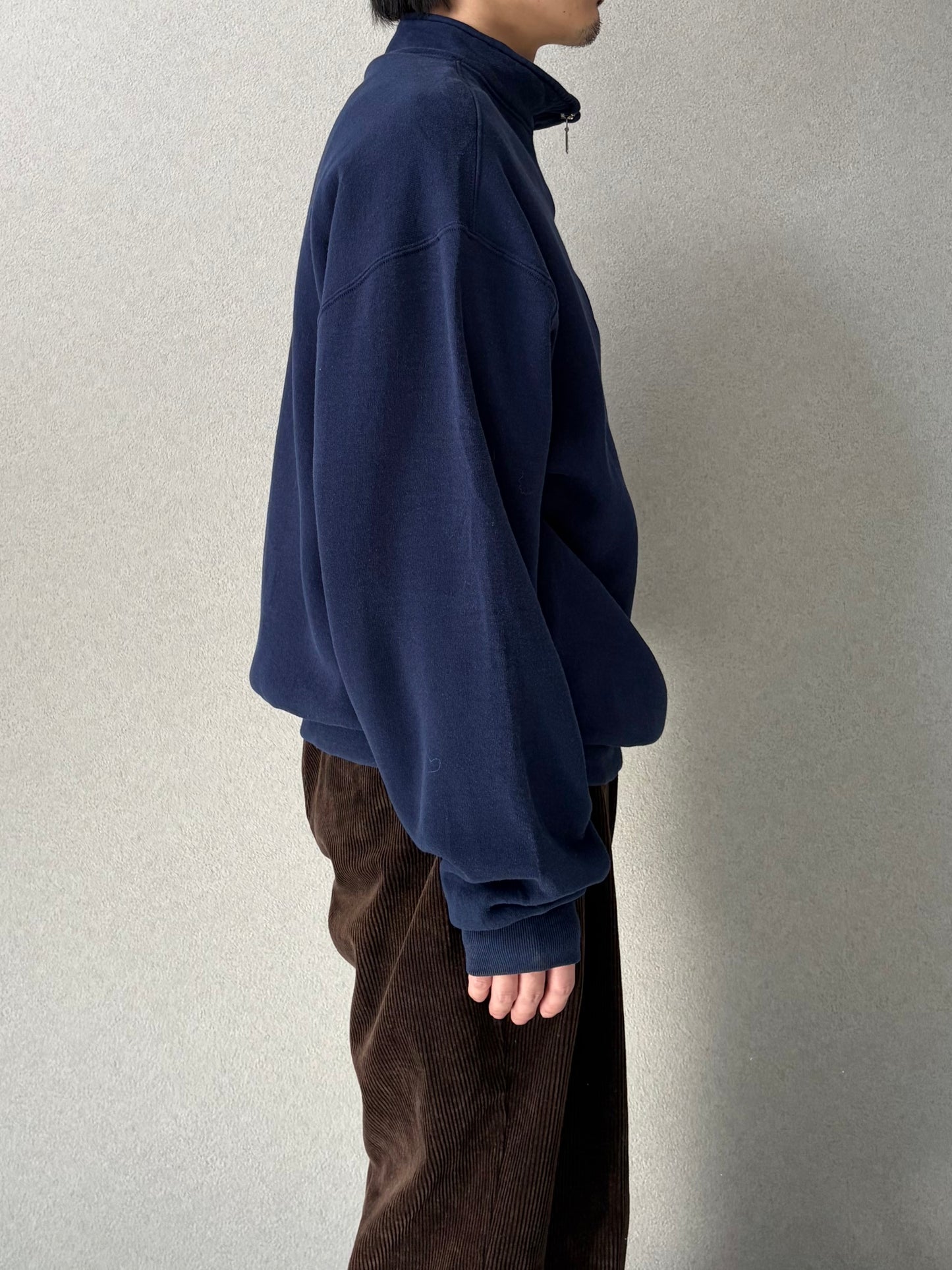 90's RUSSELL half zip sweater