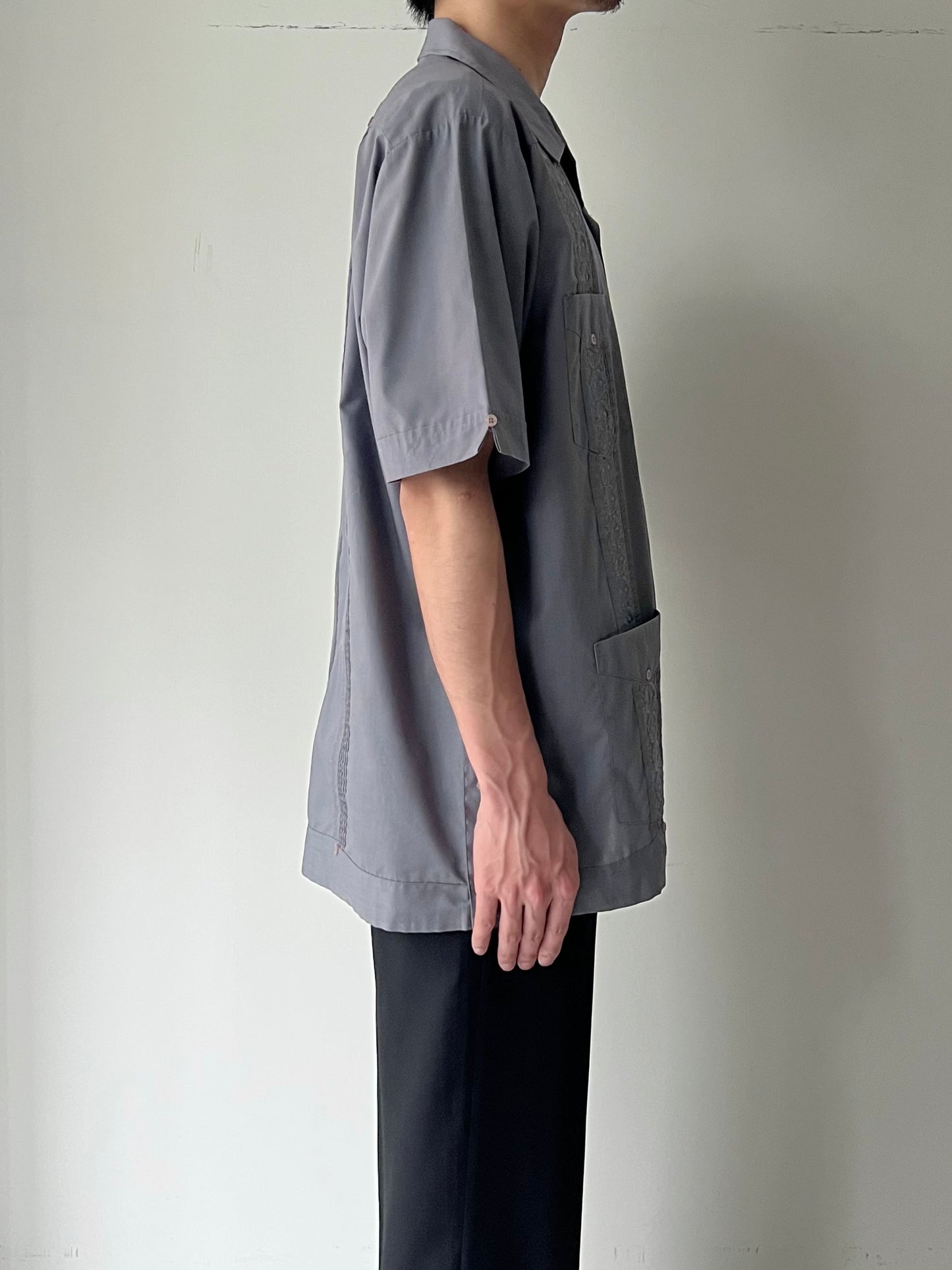 90's ROMANI guayabera shirt