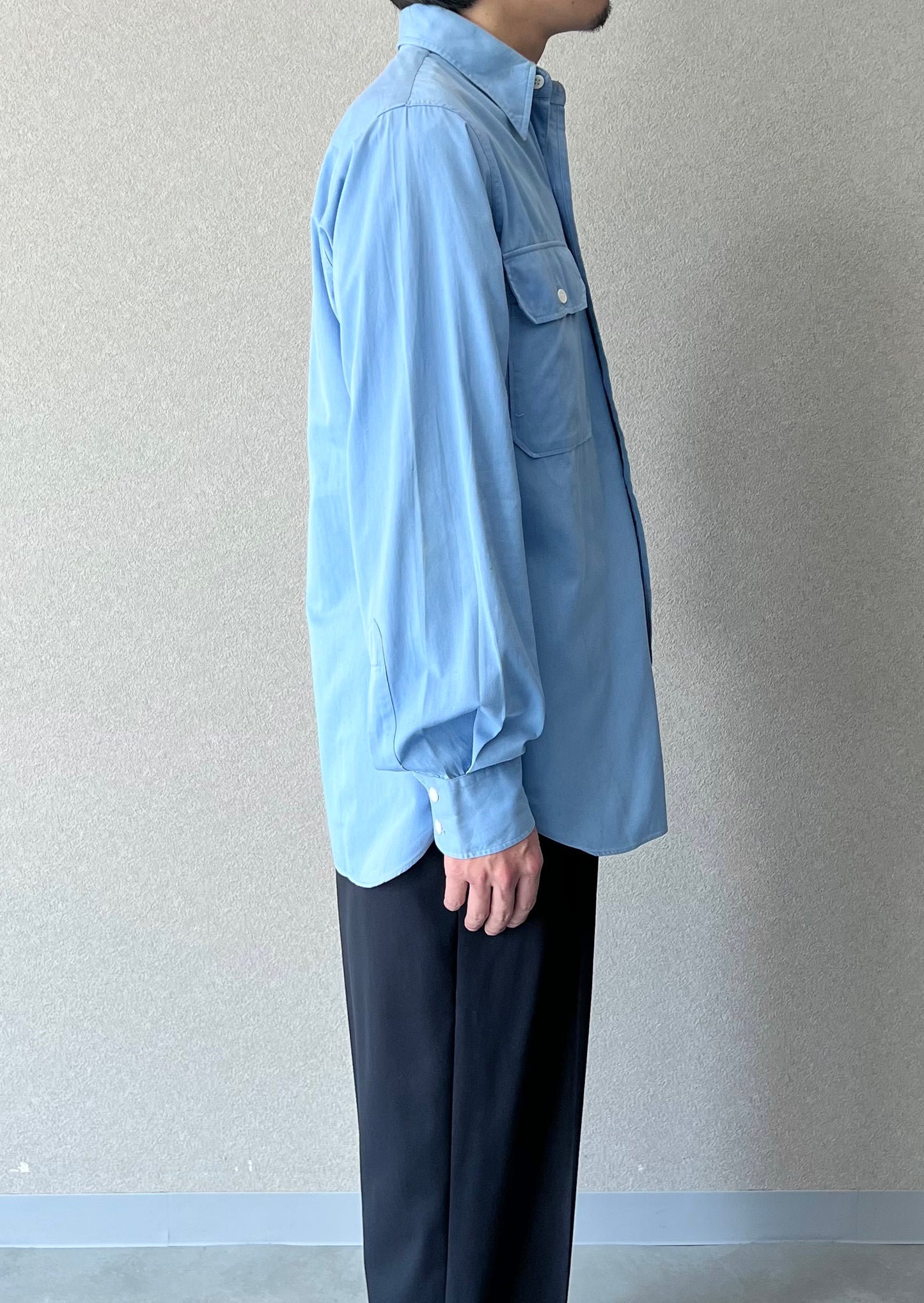 60's VINTAGE work shirt "Made in USA"