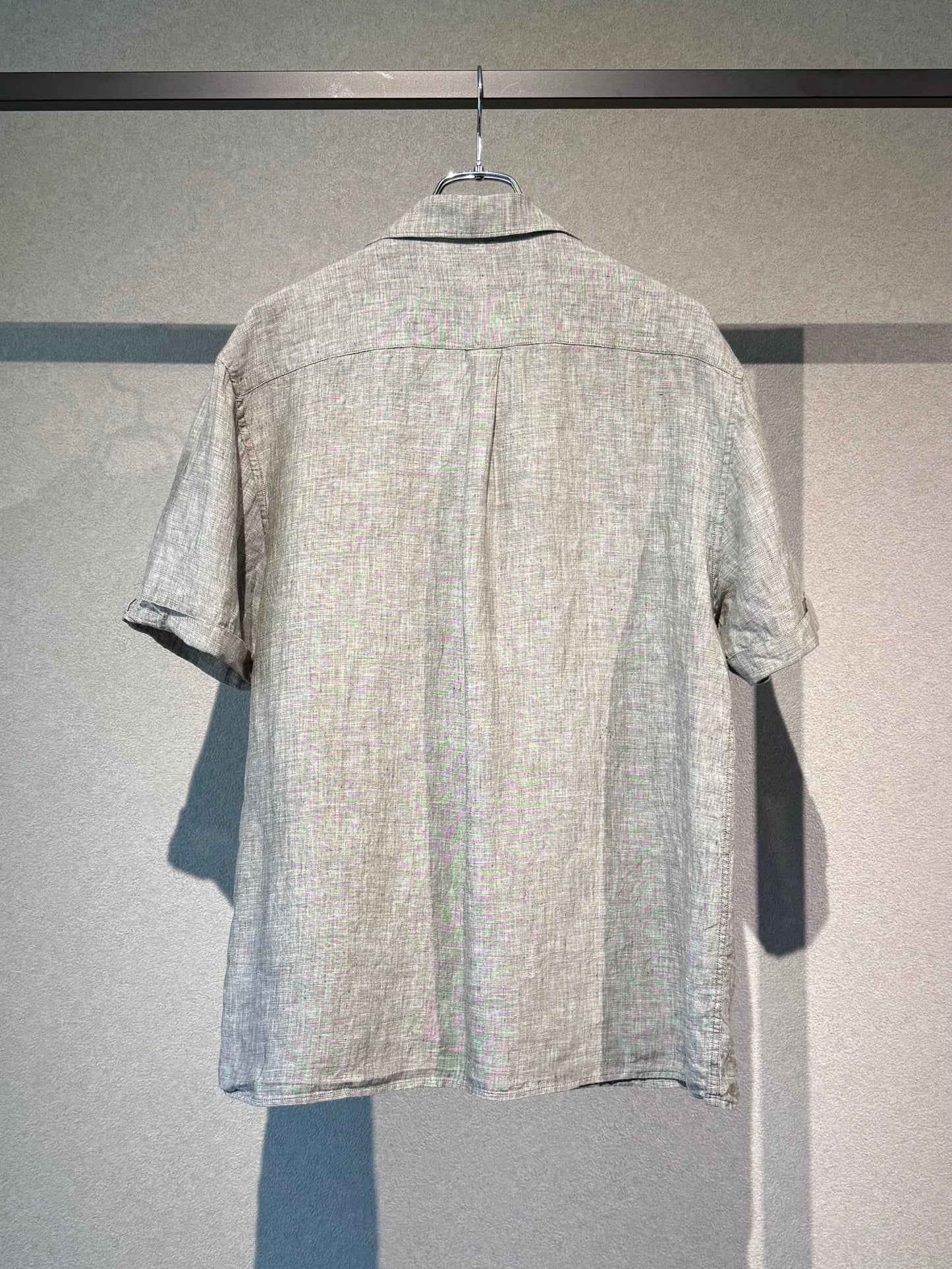 00's SACOOR brothers linen open collar shirt