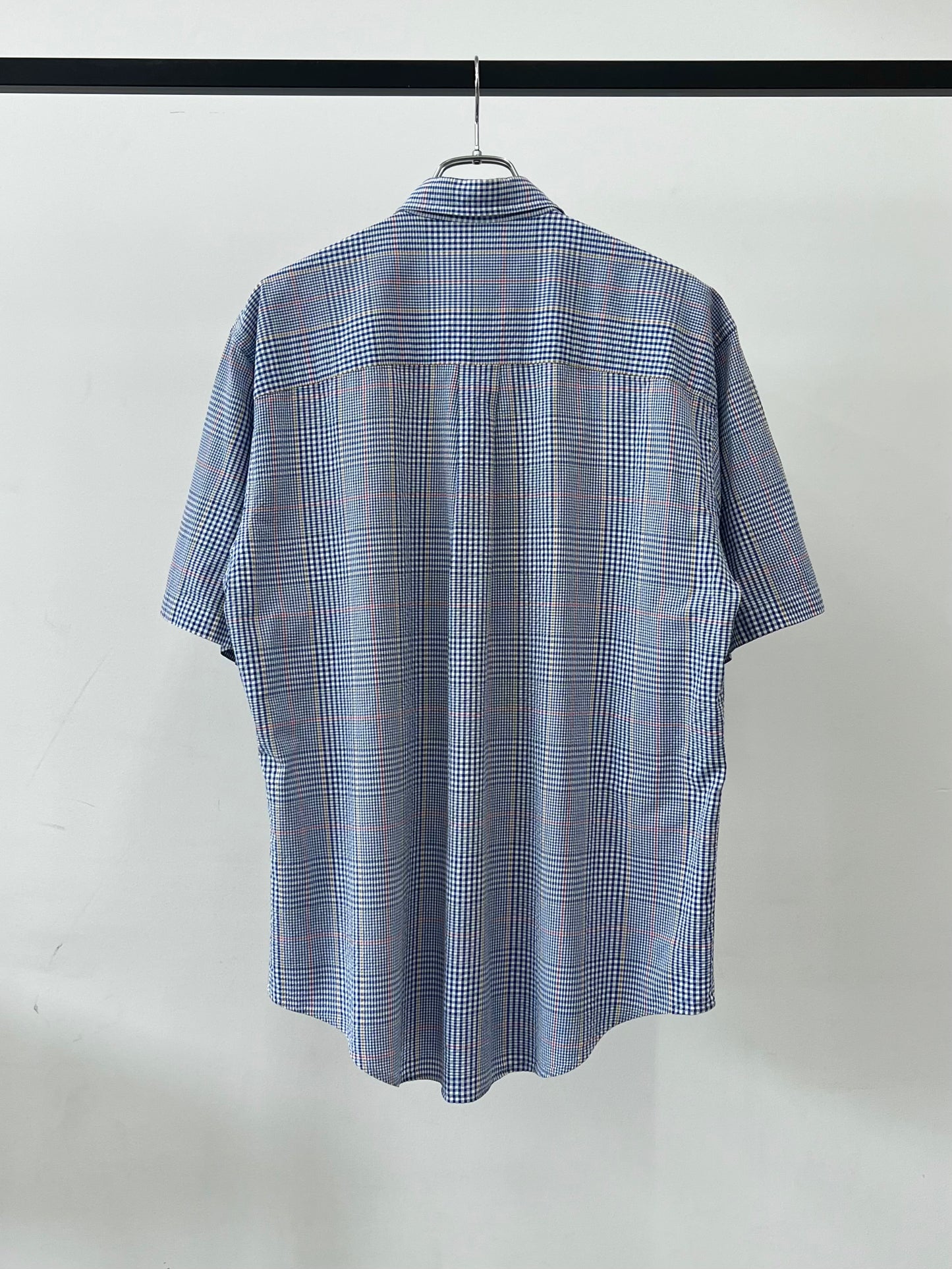 90's LANDS' END S/S seersucker shirt