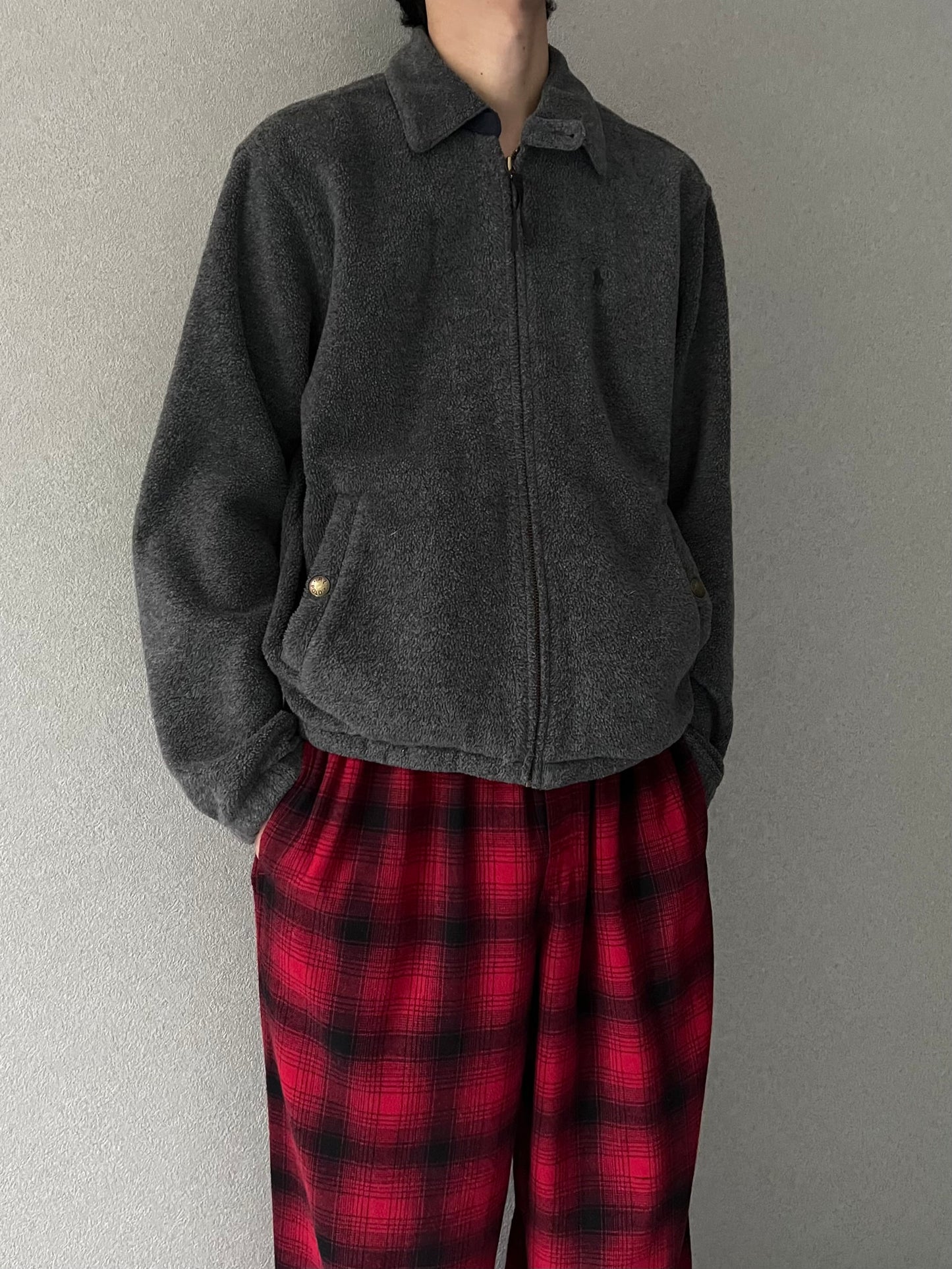 90's Polo Ralph Lauren fleece drizzler jacket