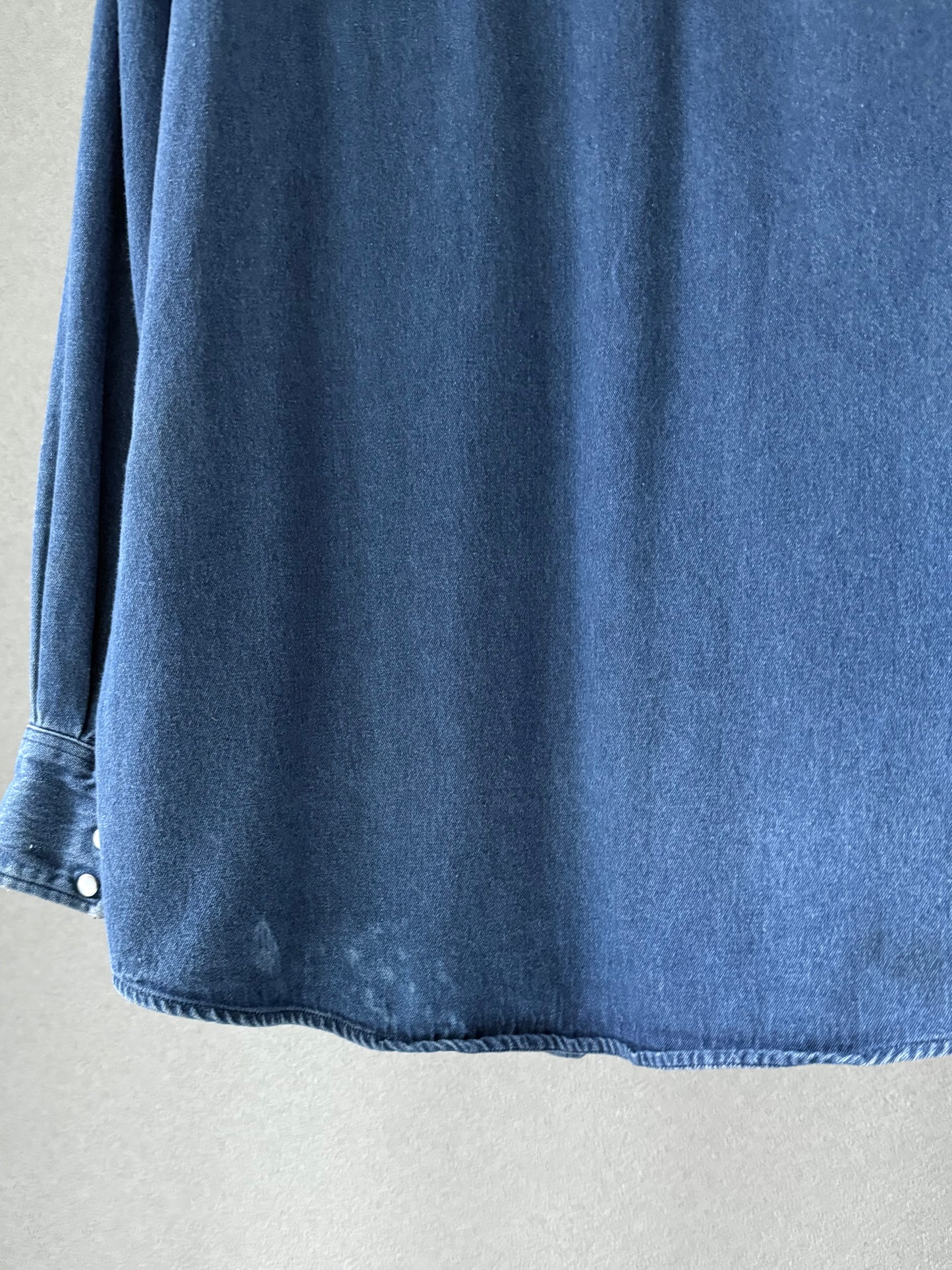90's carhartt denim western shirt