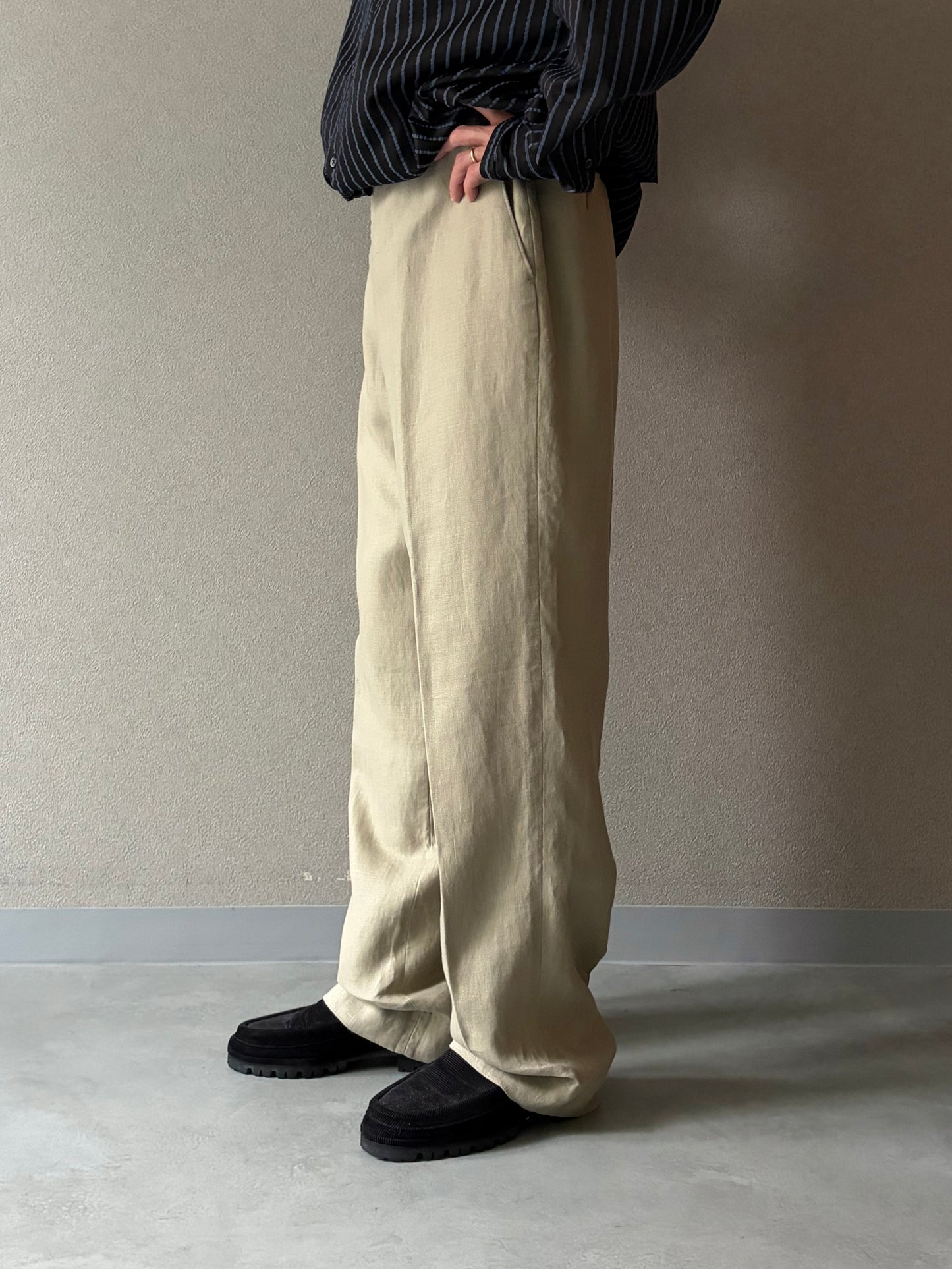 00's Calvin Klein linen slacks