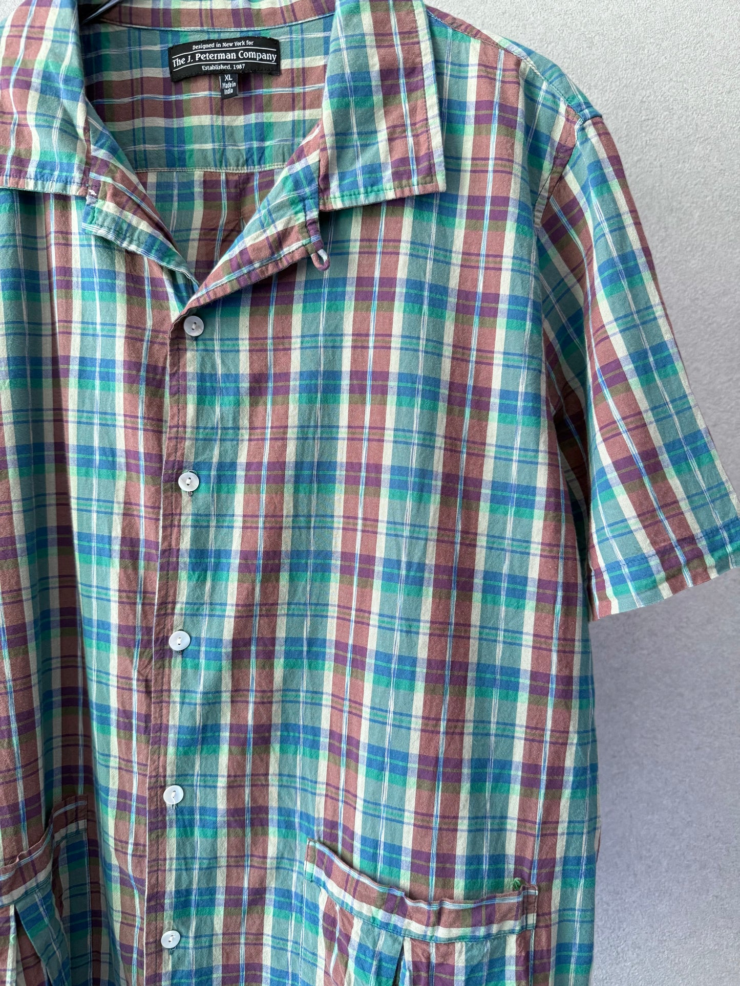 00's The J.Peterman Company open collar shirt