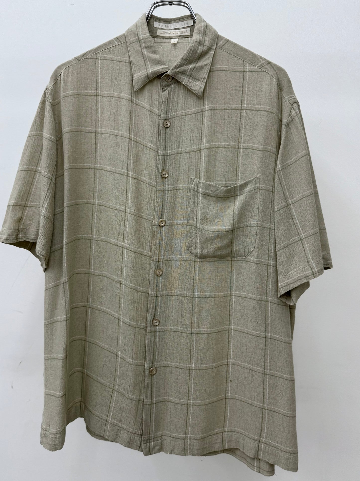 90's PERRY ELLIS rayon shirt