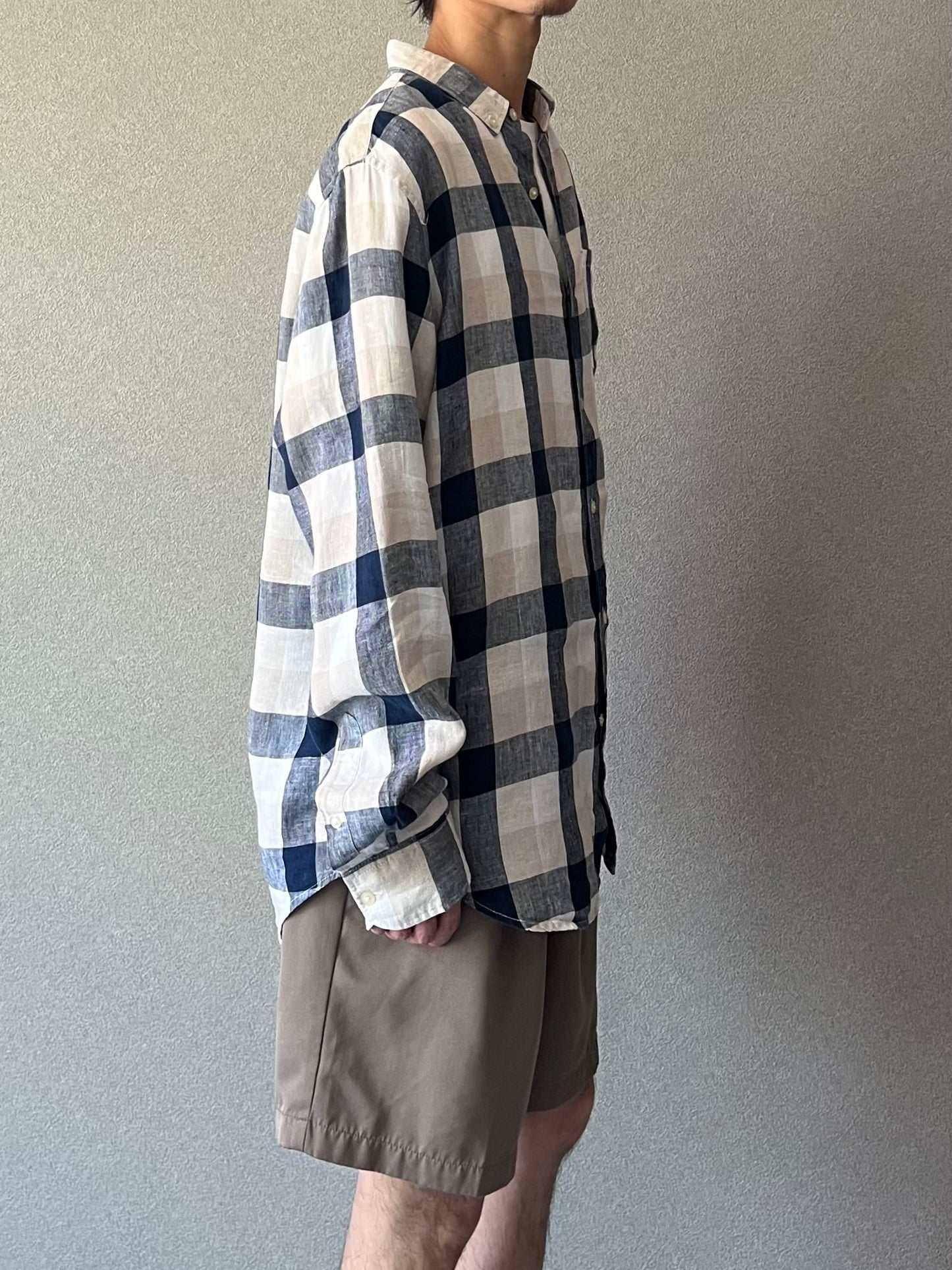 00's BANANA REPUBLIC linen shirt