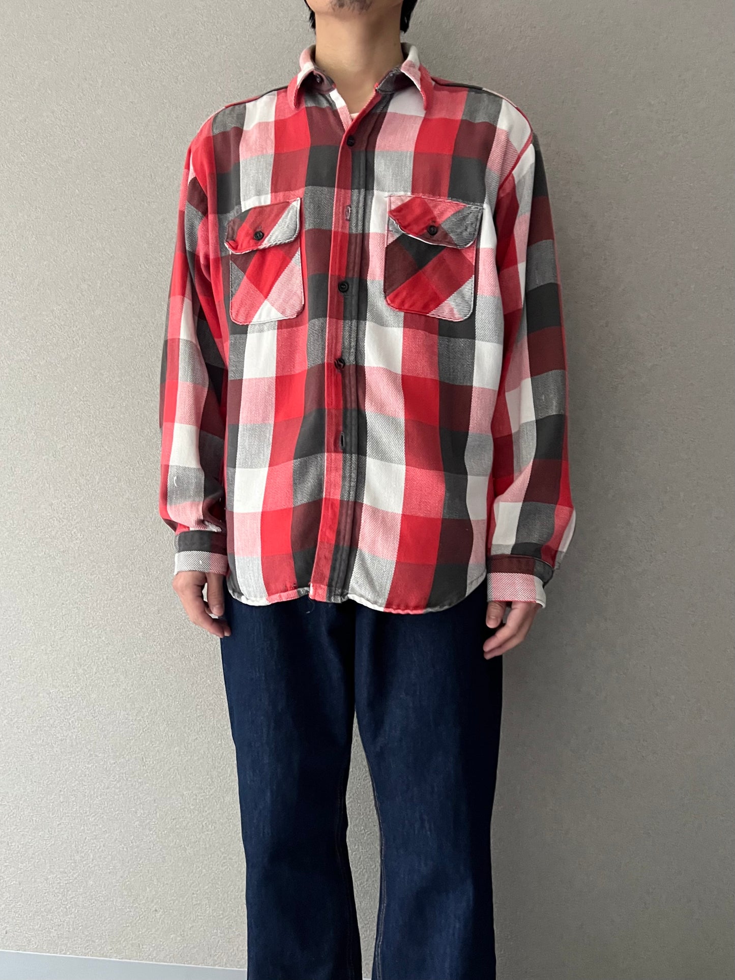 80's FIVE BROTHER flannel shirt "Made in USA"