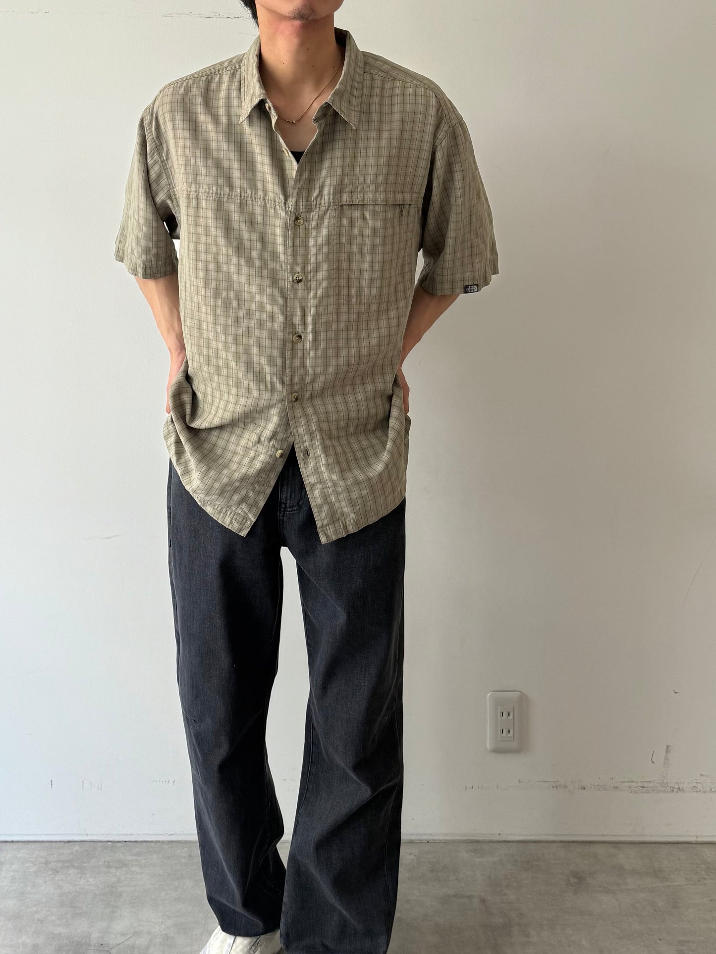 00's THE NORTH FACE rayon shirt