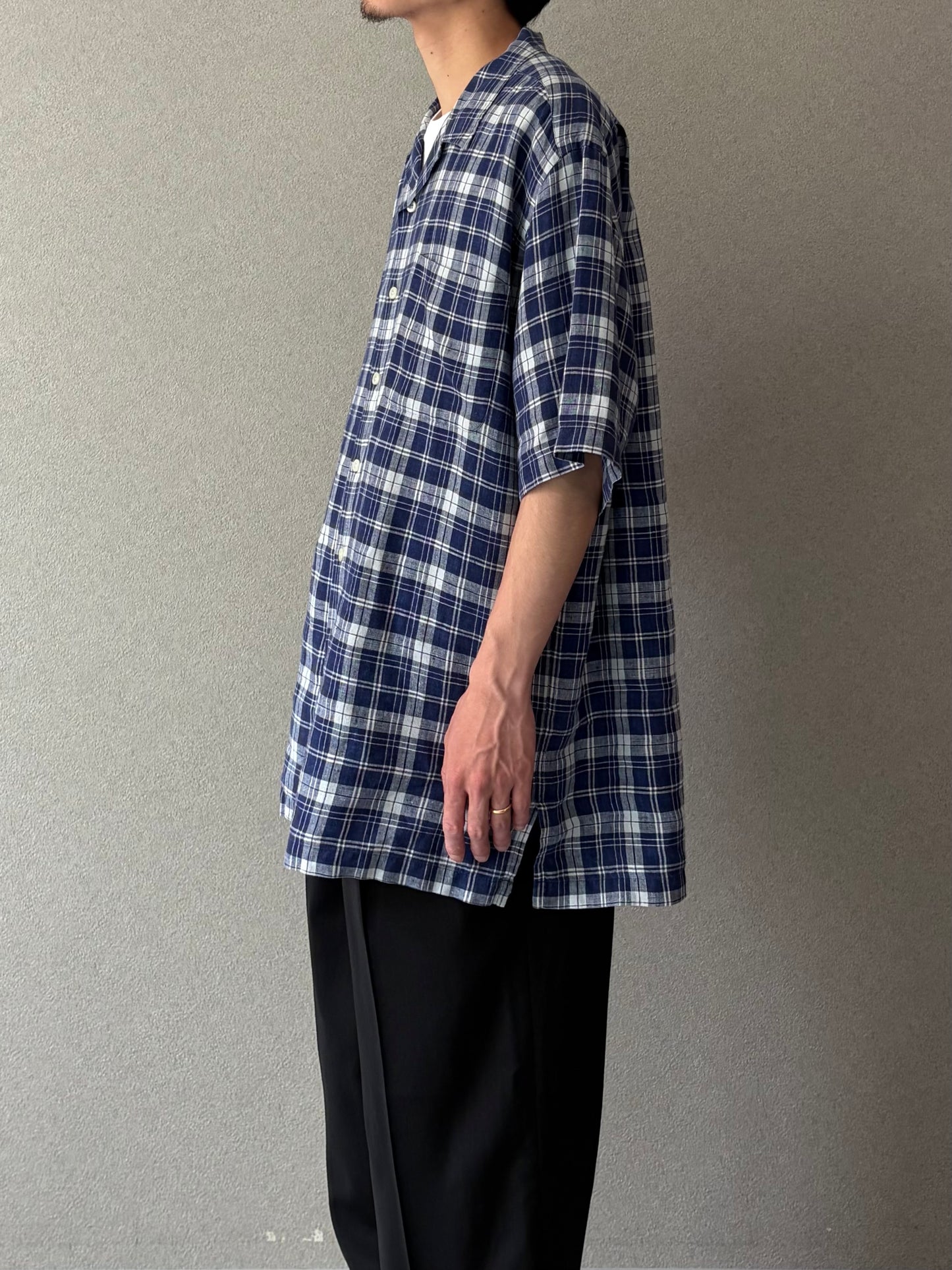 90's Polo Ralph Lauren linen open collar shirt "CLAYTON"