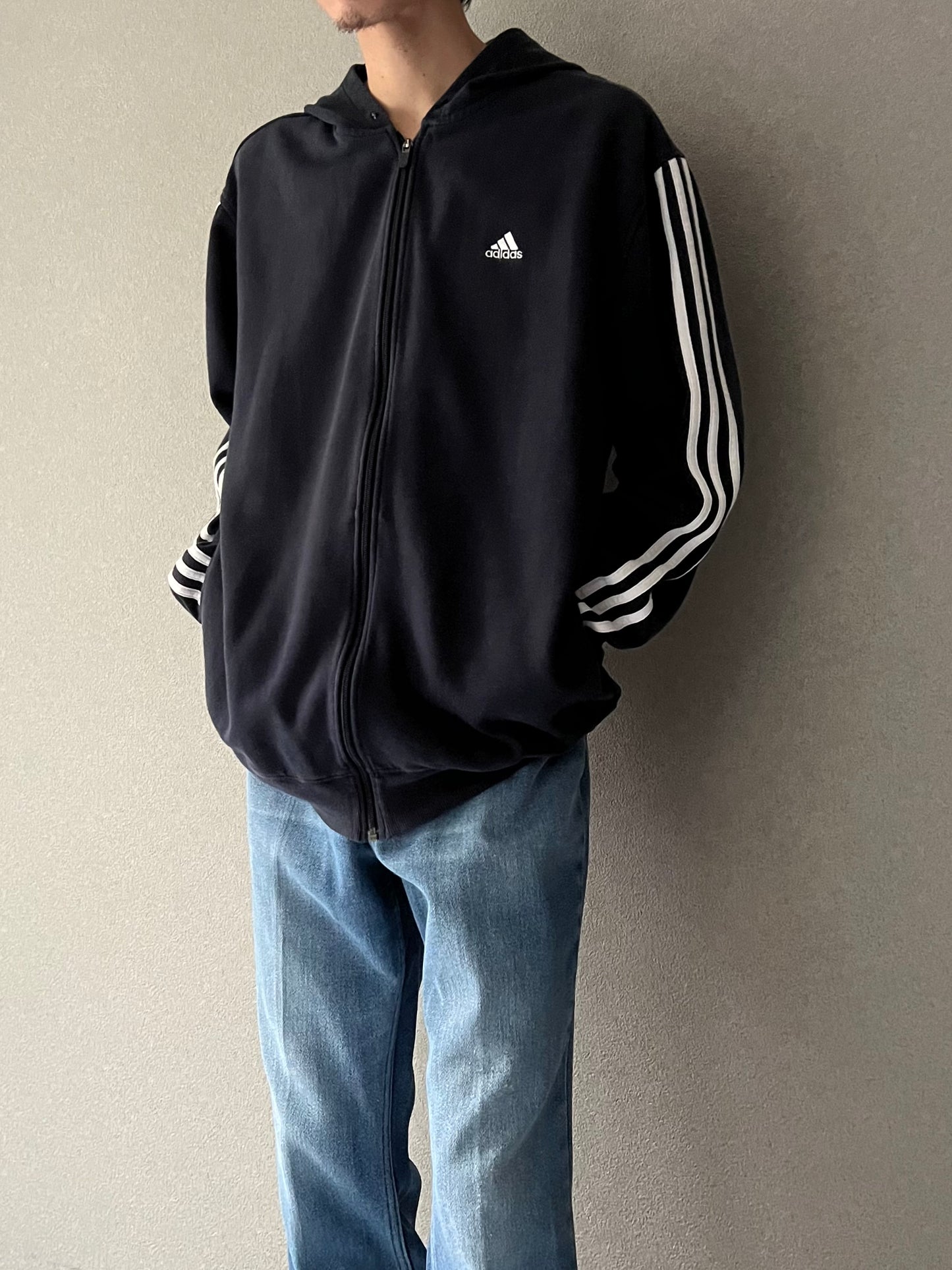 00's adidas zipup sweat hoodie