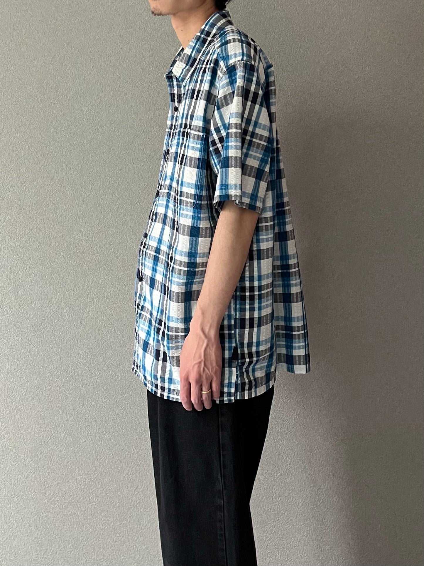 00's patagonia seersucker shirt