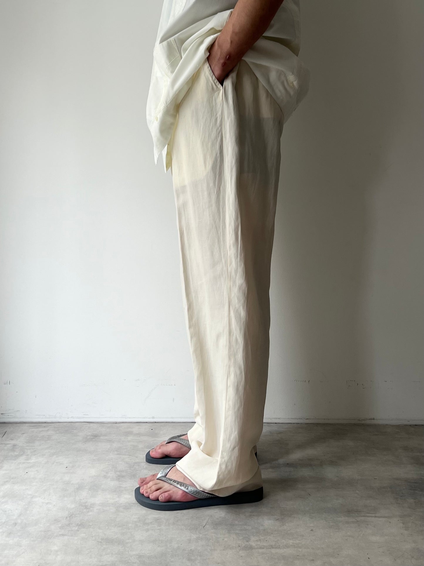 90's Polo Ralph Lauren silk × linen slacks