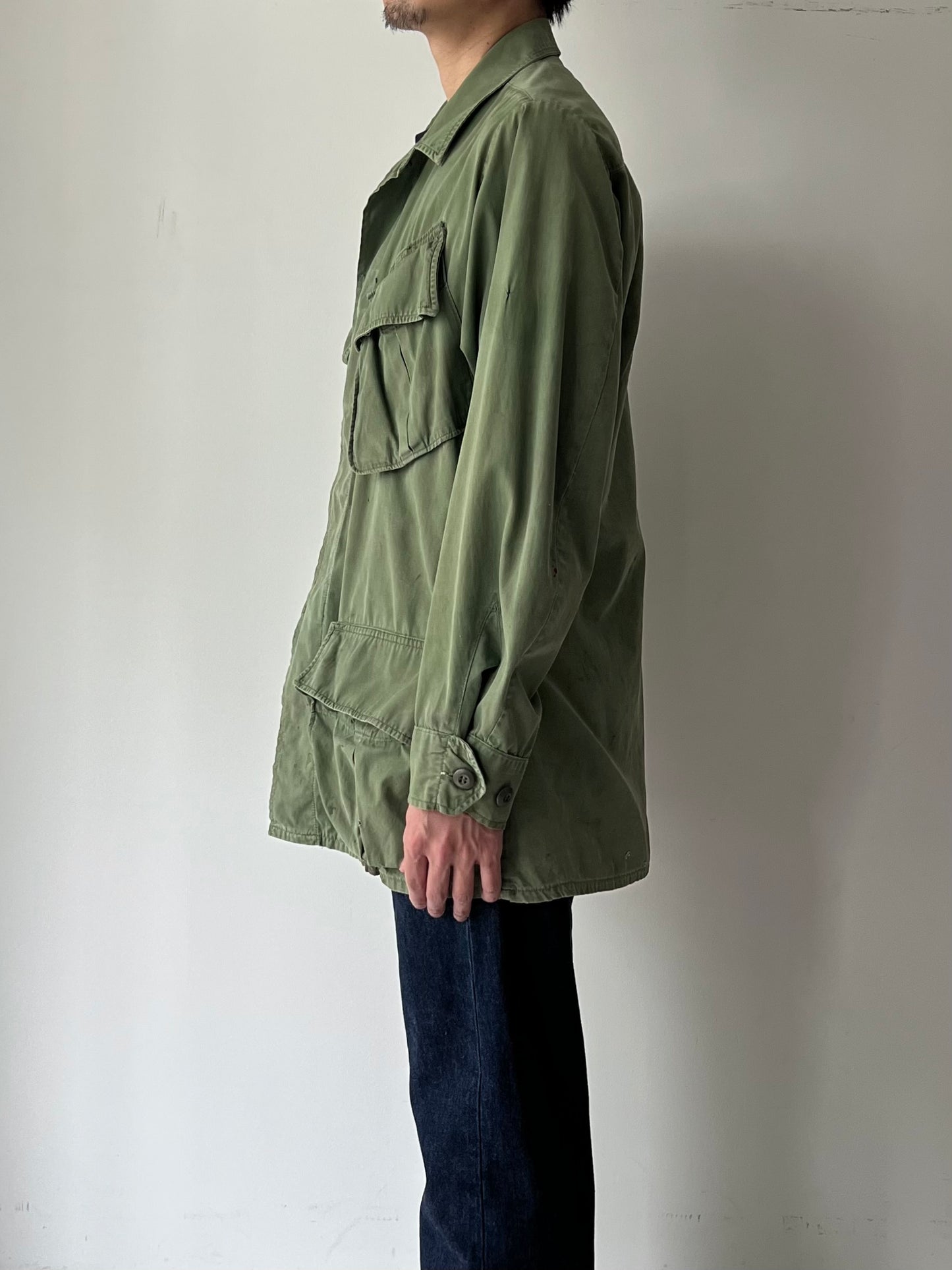 60's US.ARMY jungle fatigue jacket "3rd"