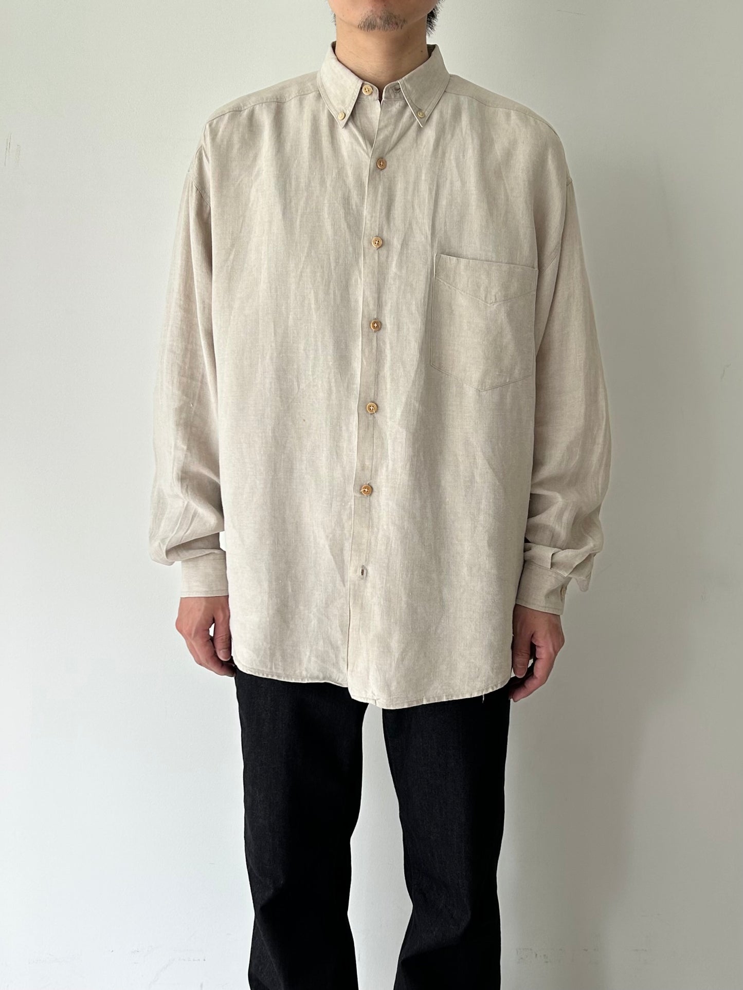 90's STRUCTURE linen shirt
