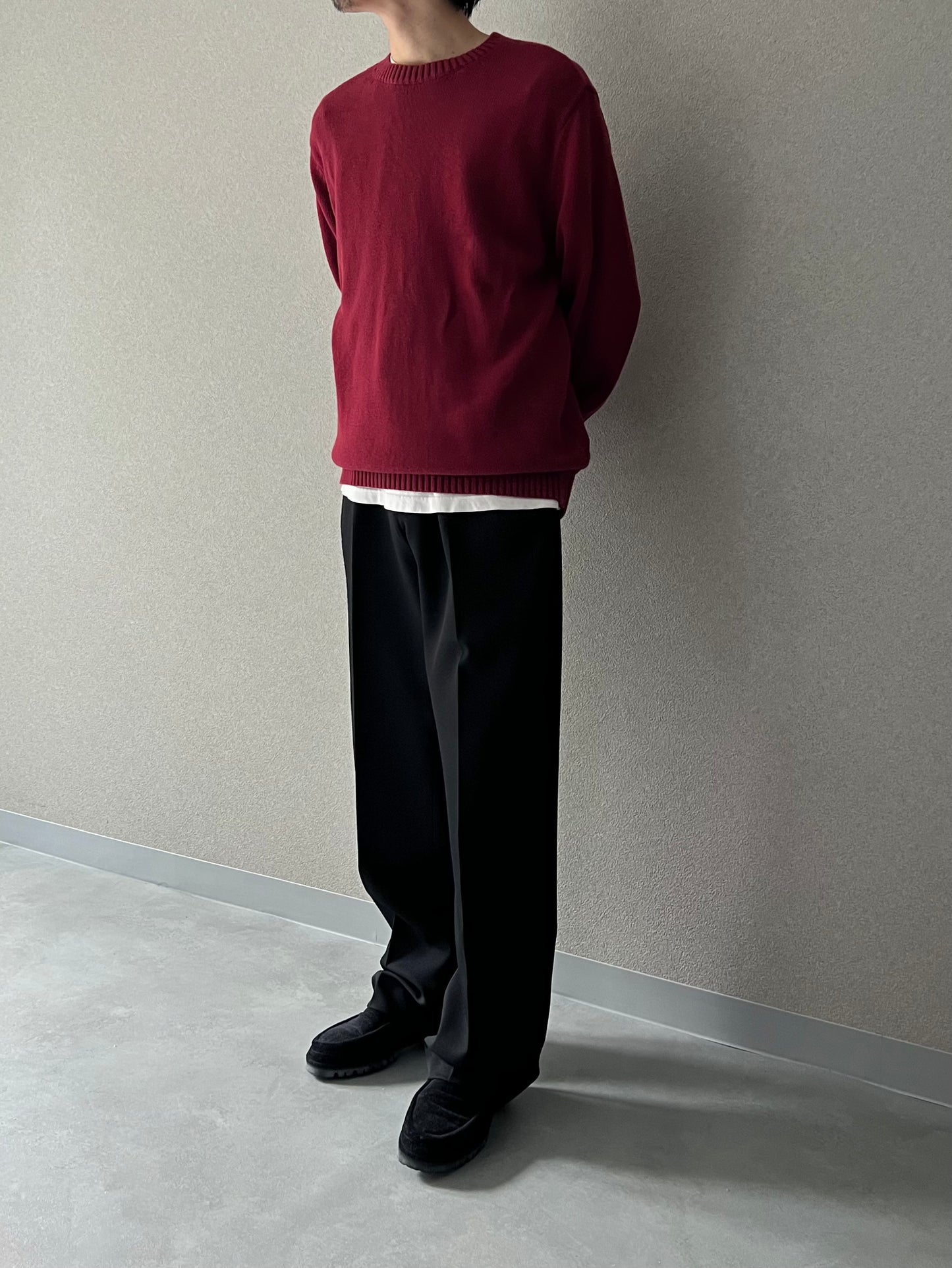 00's ST.JOHN'S BAY cotton knit sweater