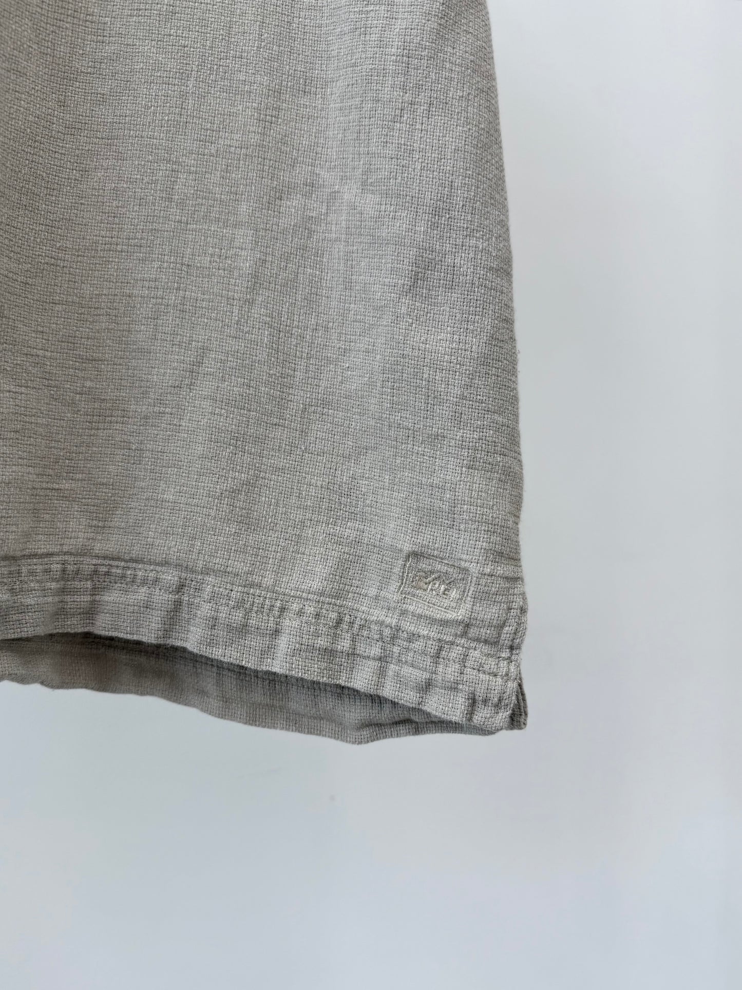 00's REI hemp open coller shirt