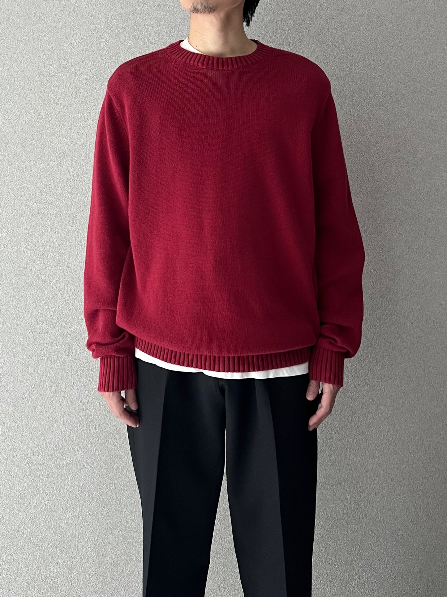 00's ST.JOHN'S BAY cotton knit sweater