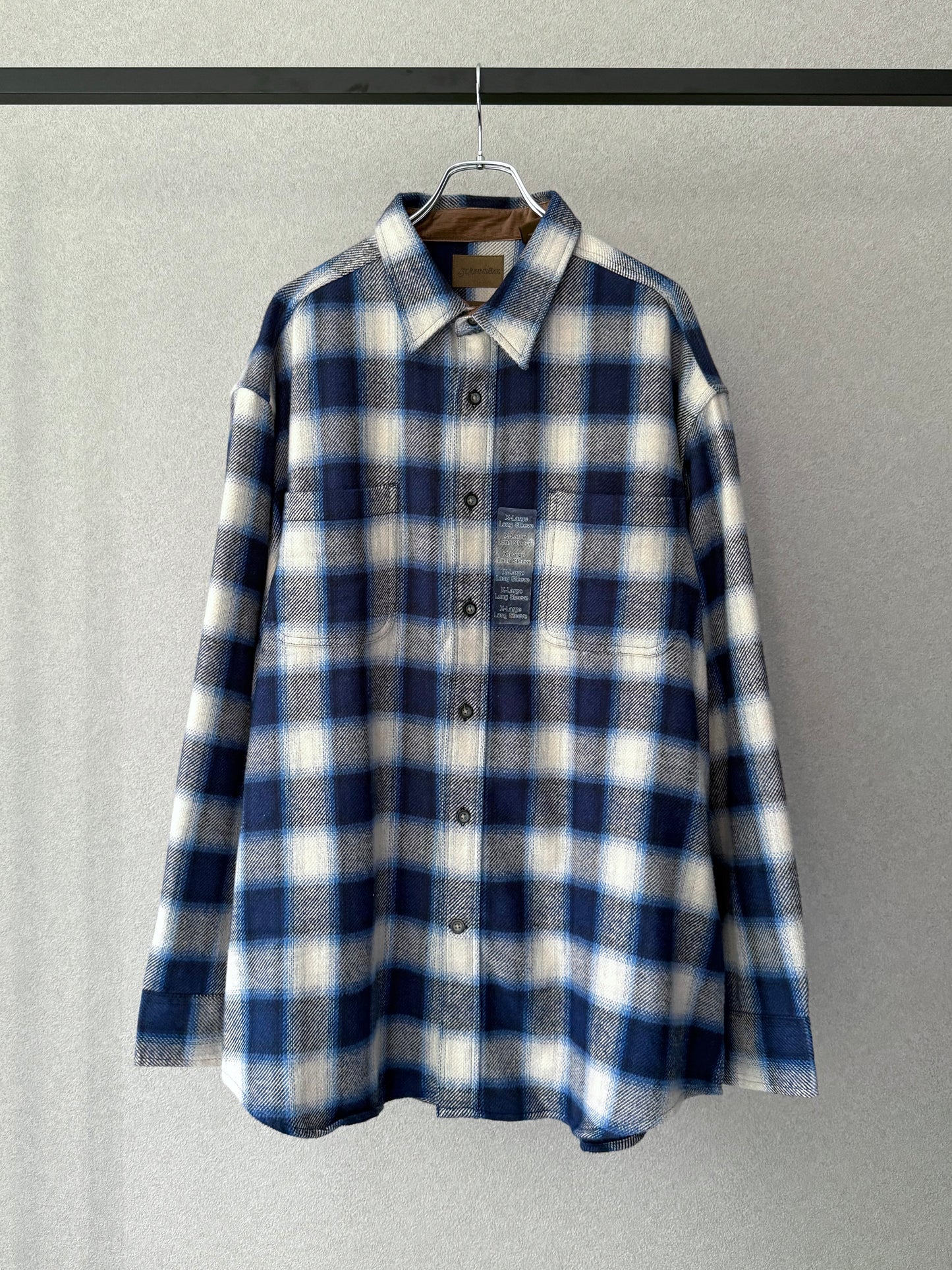 00's ST.JOHN'S BAY flannel shirt "DEAD STOCK"