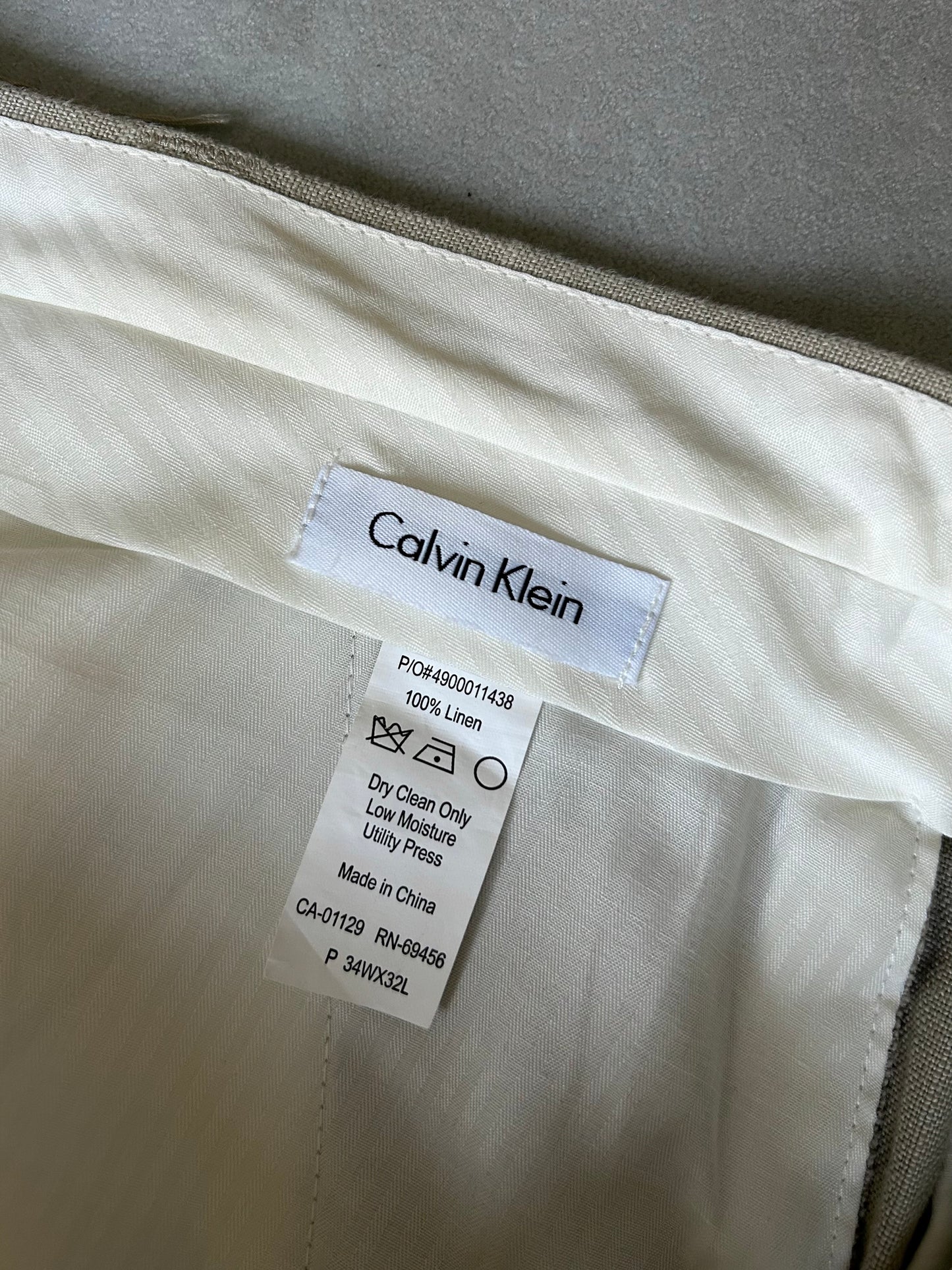 00's Calvin Klein linen slacks
