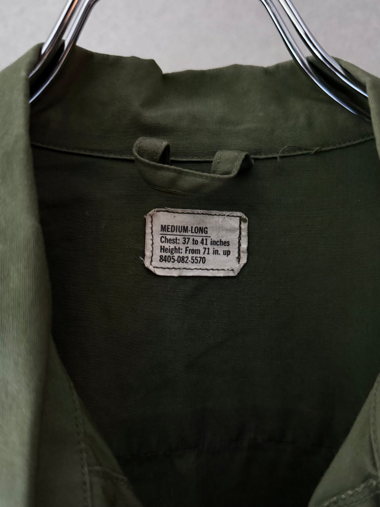 60's US.ARMY jungle fatigue jacket "3rd"