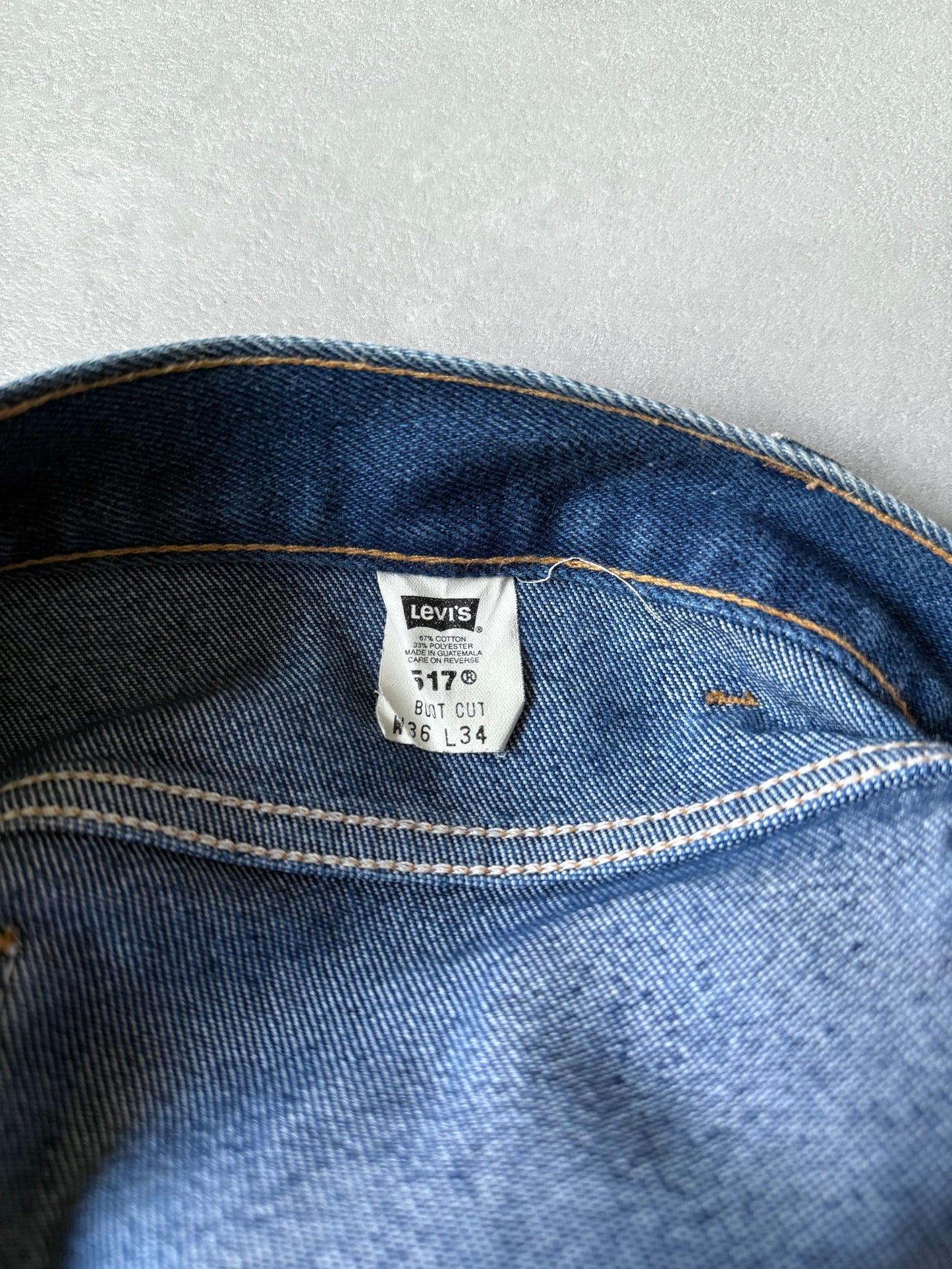90's Levi's 517 stretch denim pants