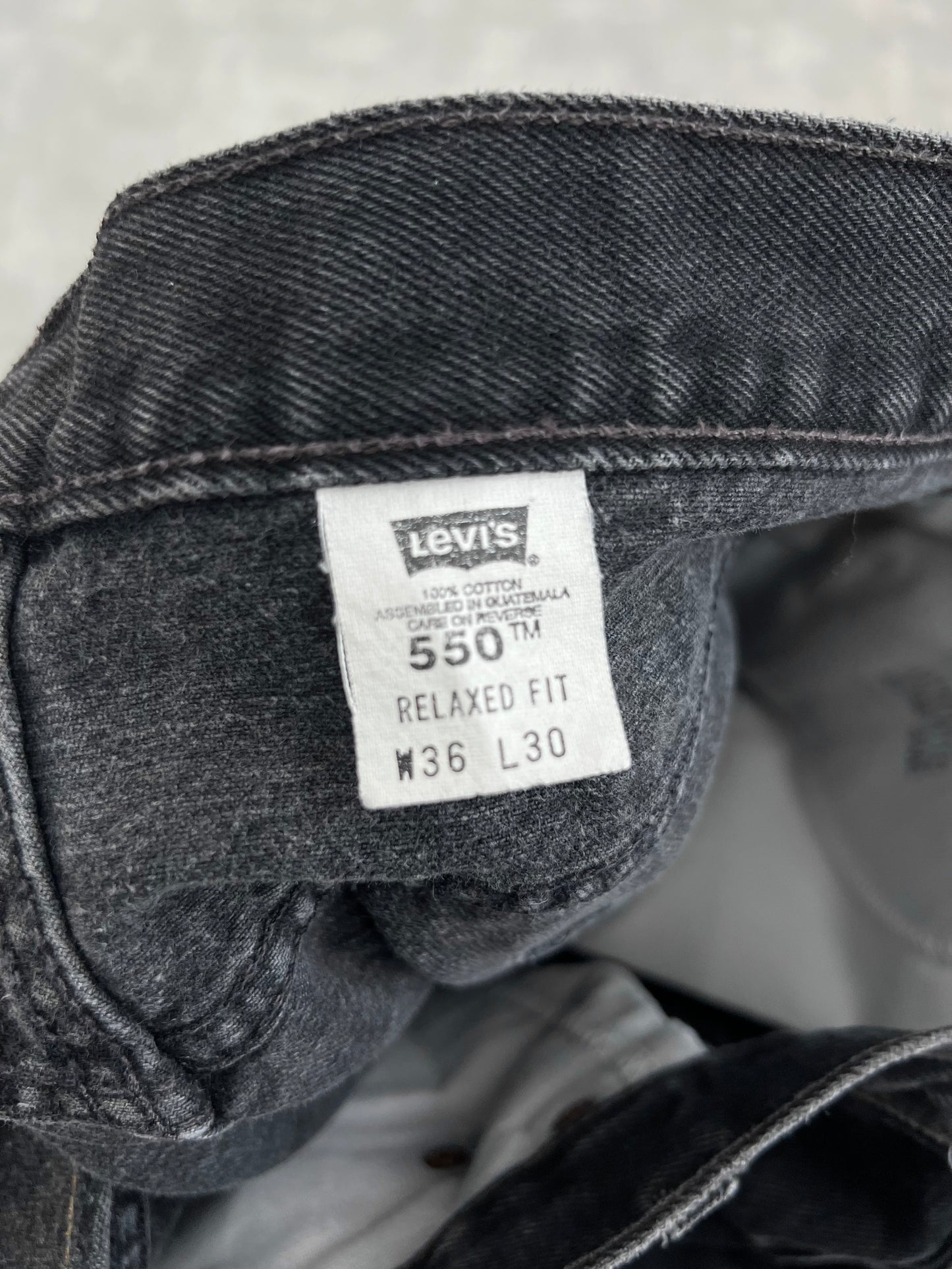 90's Levi's 550 denim pants "Made in GUATEMALA"