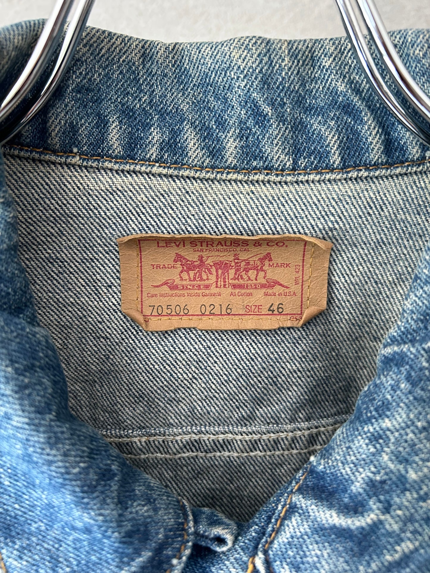 80's Levi's 70506 denim jacket "Made in USA"