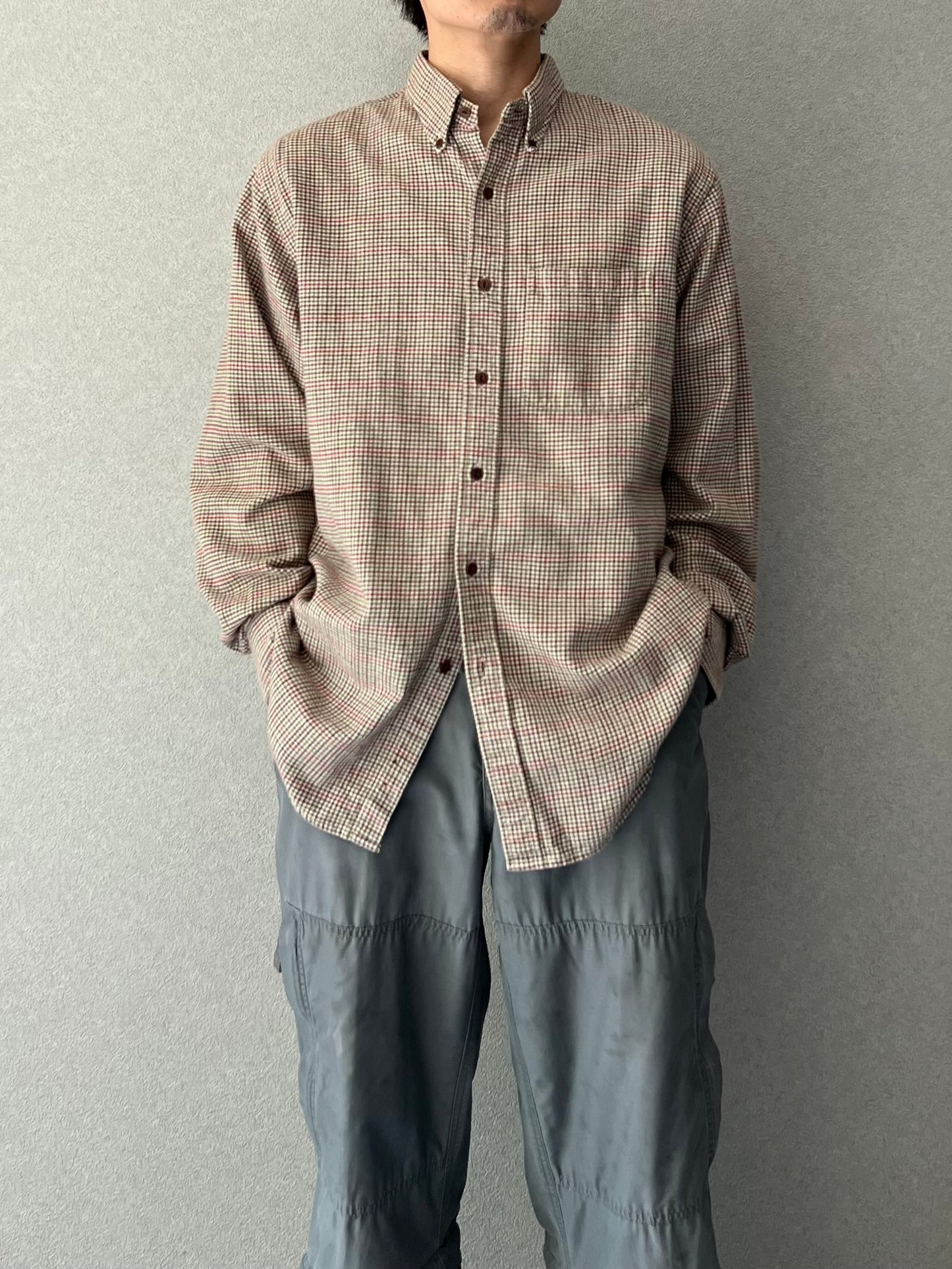 90's LANDS' END flannel shirt
