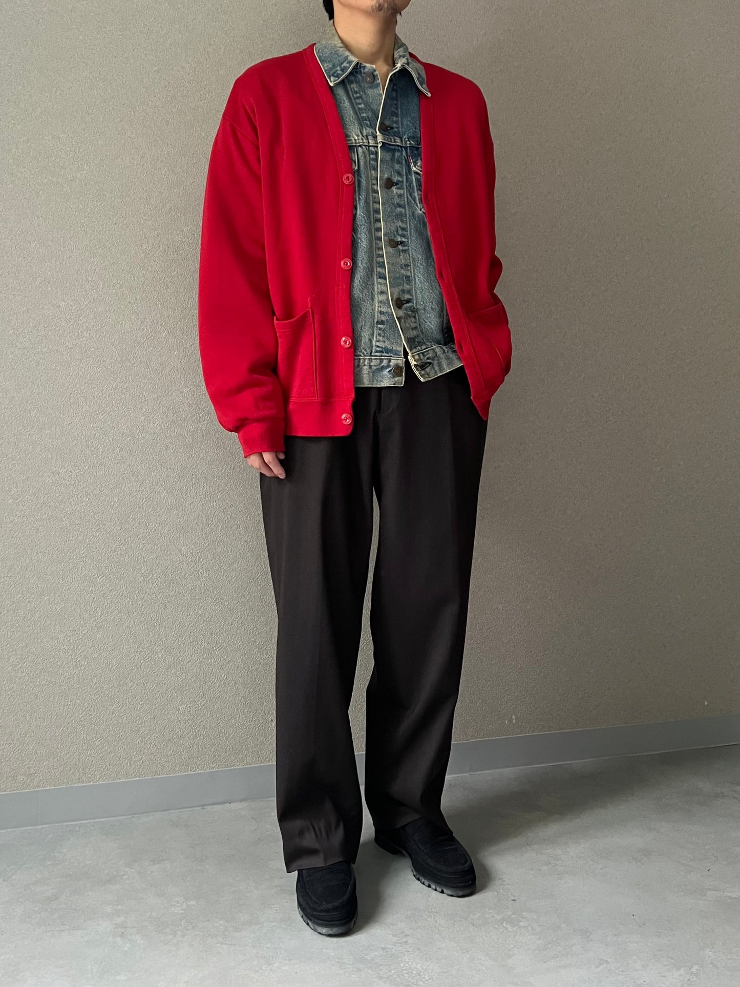 80's JERZEES sweat cardigan