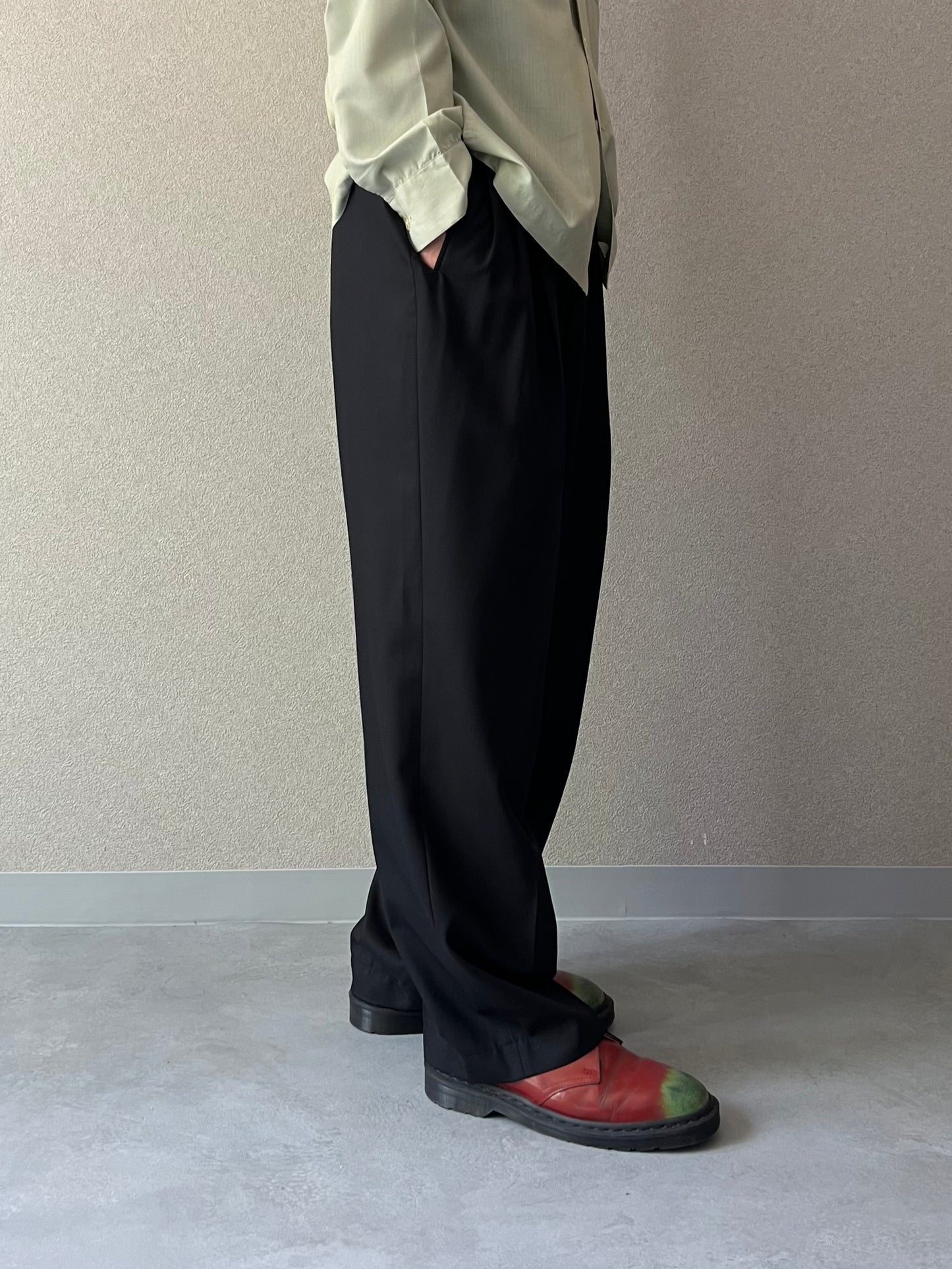 90's UNKNOWN wool slacks "Made in ITALY"