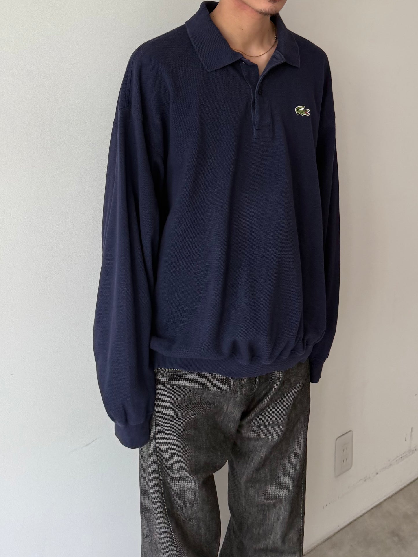 80's LACOSTE L/S polo shirt "Made in FRANCE"