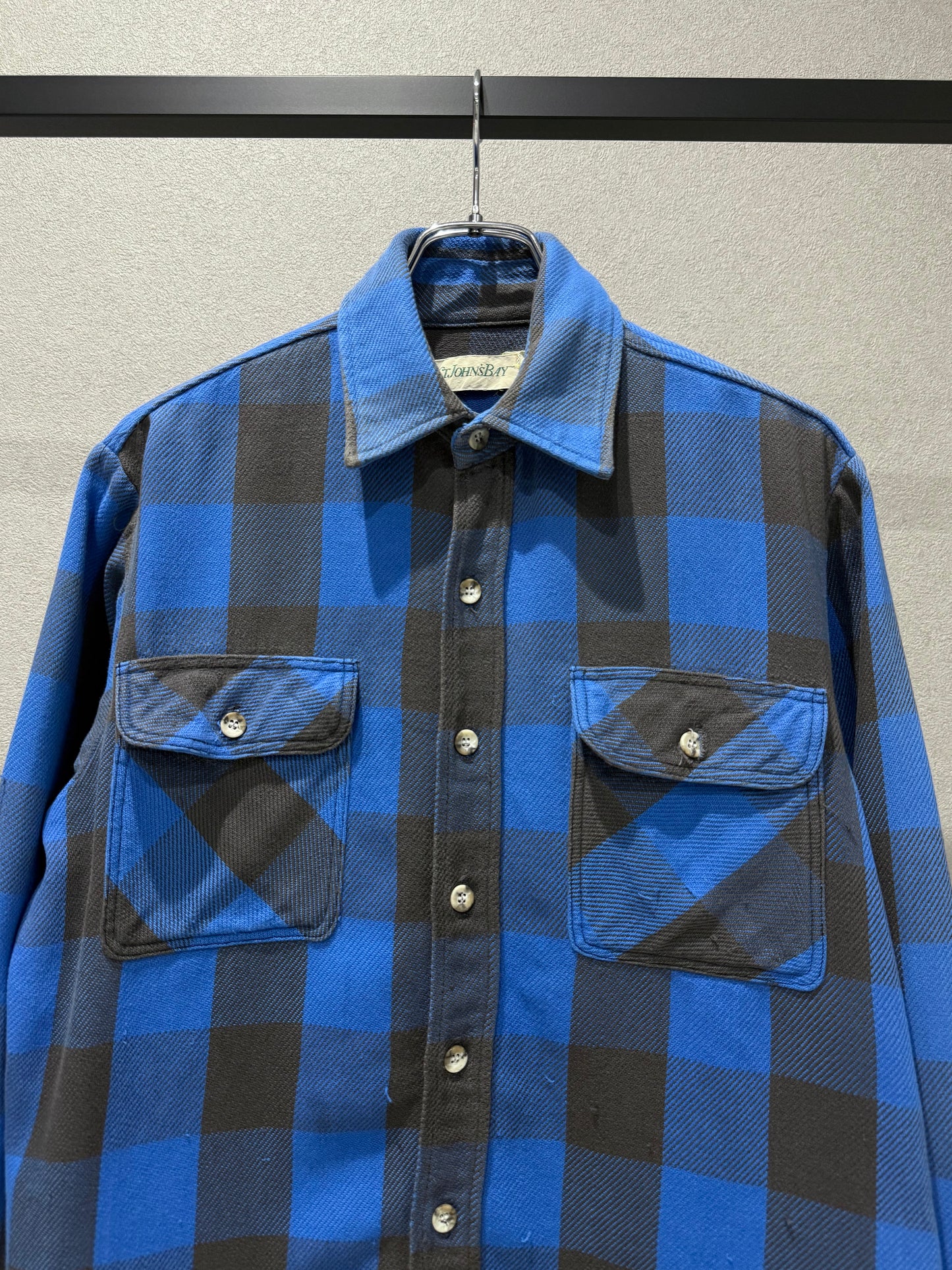 90's ST.JOHN'S BAY flannel shirt "Made in USA"