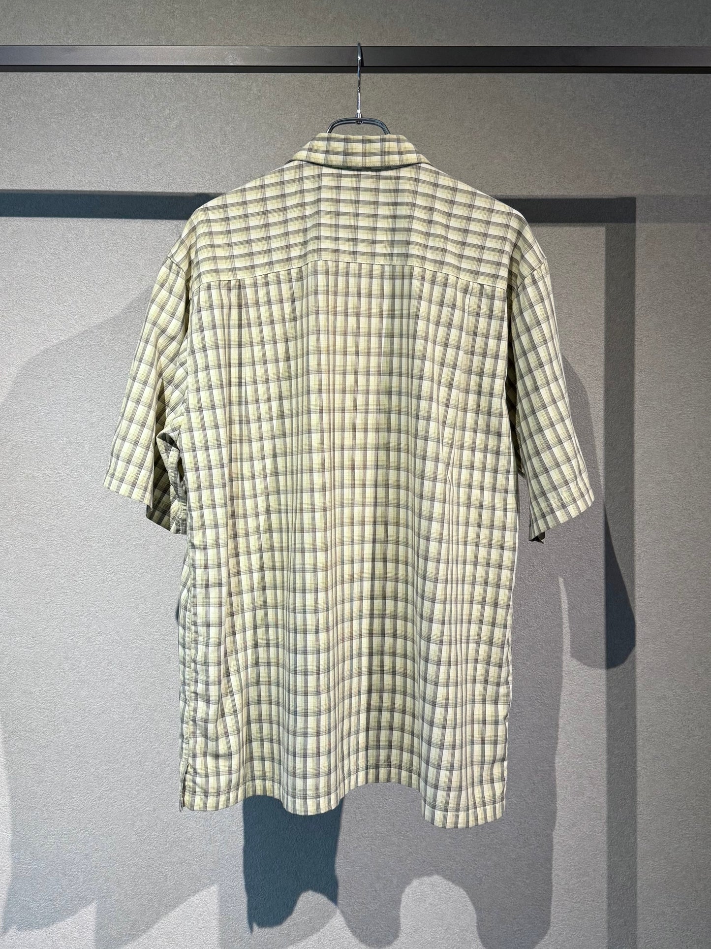 00's HAGGAR rayon open collar shirt