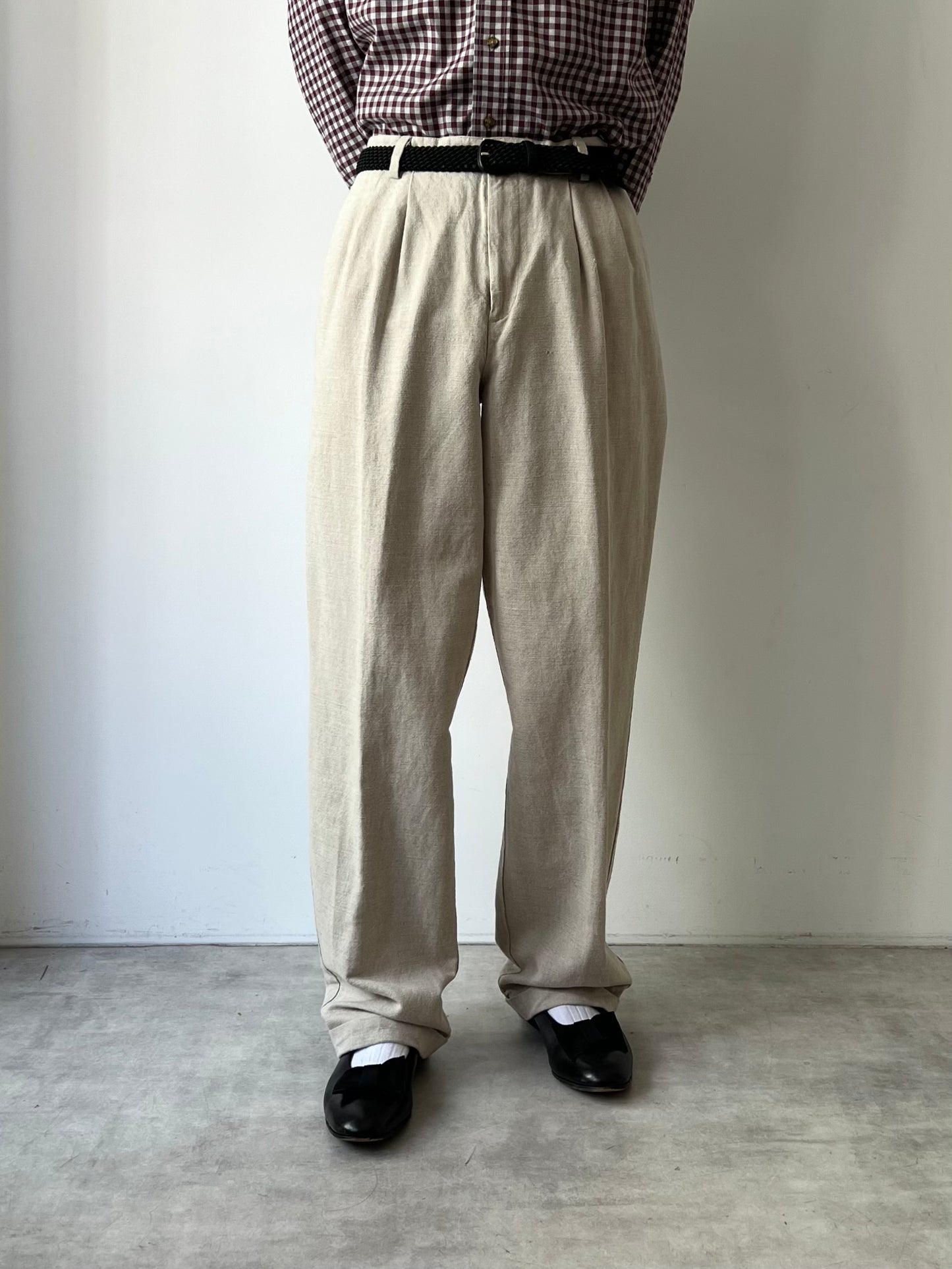 00's DOCKERS linen×cotton slacks