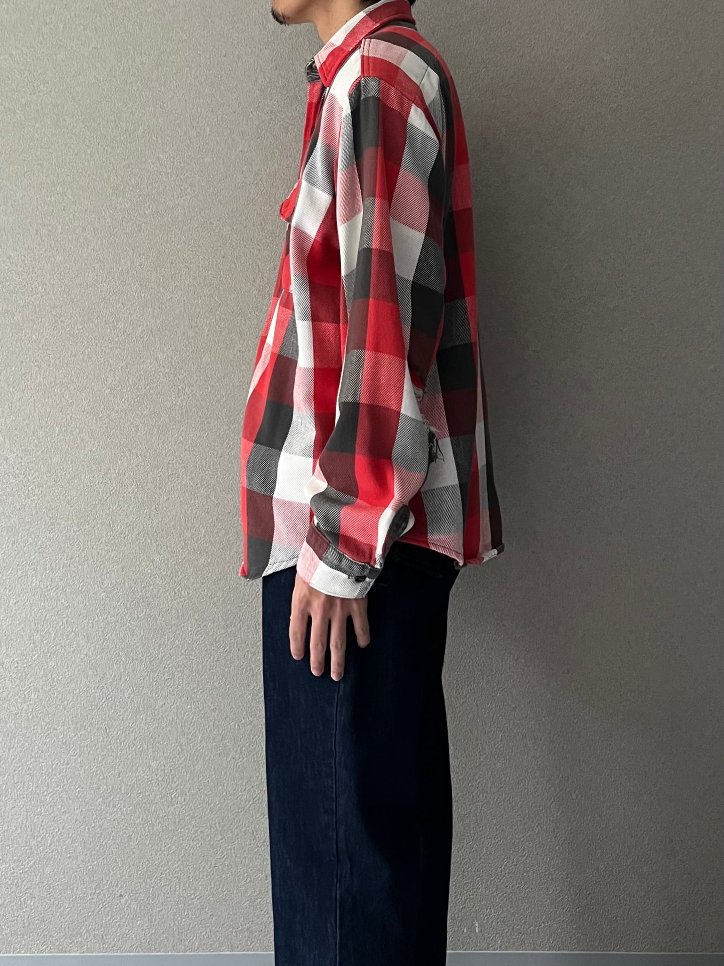 80's FIVE BROTHER flannel shirt "Made in USA"