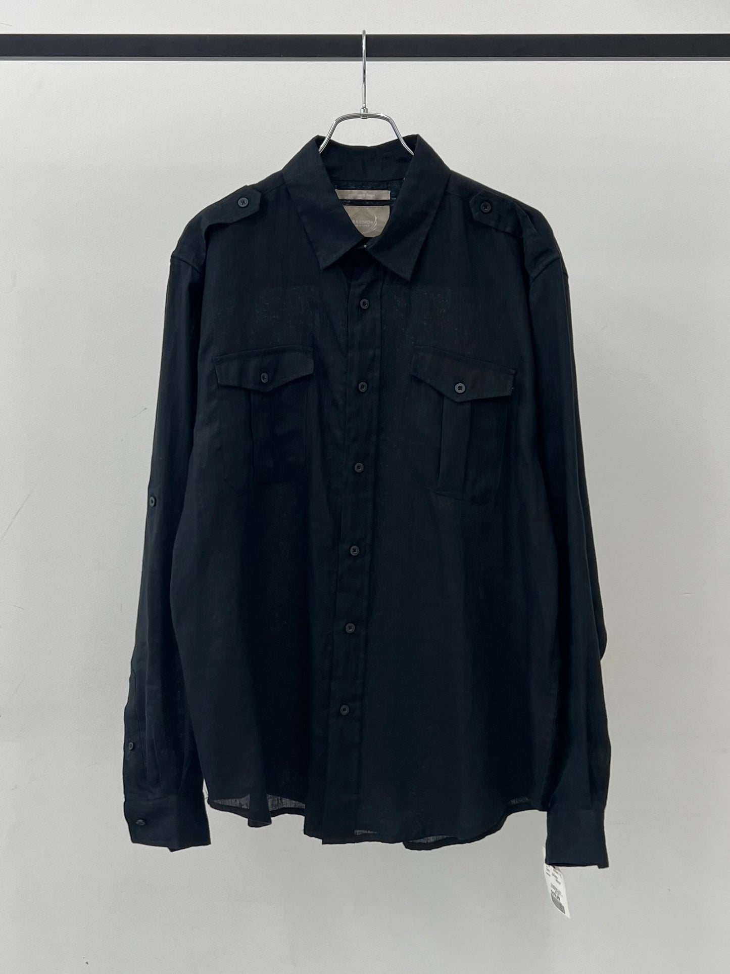 00's BRUNO linen shirt "DEAD STOCK"